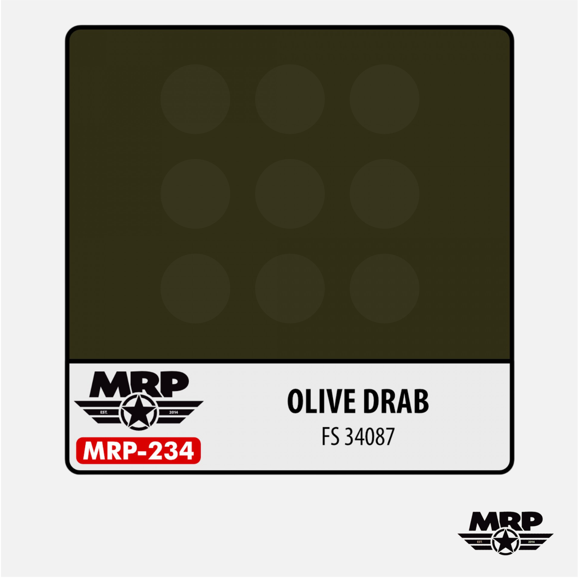 Mr.Paint - Acrylic Lacquer Paint - Olive Drab FS 34087 - MRP-234 - Gothaforce