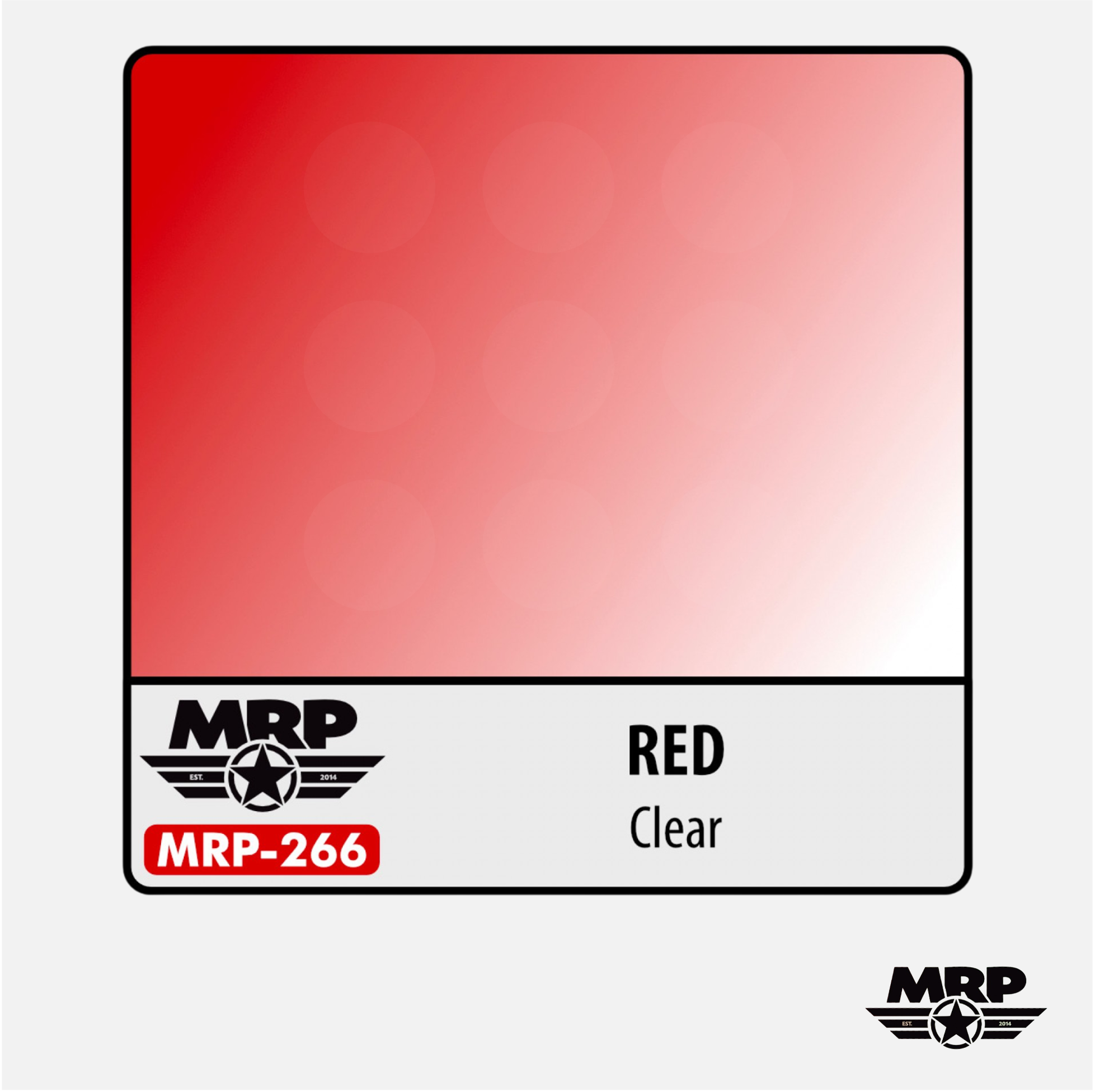 Mr.Paint - Acrylic Lacquer Paint - Red (Clear) - MRP-266 - Gothaforce
