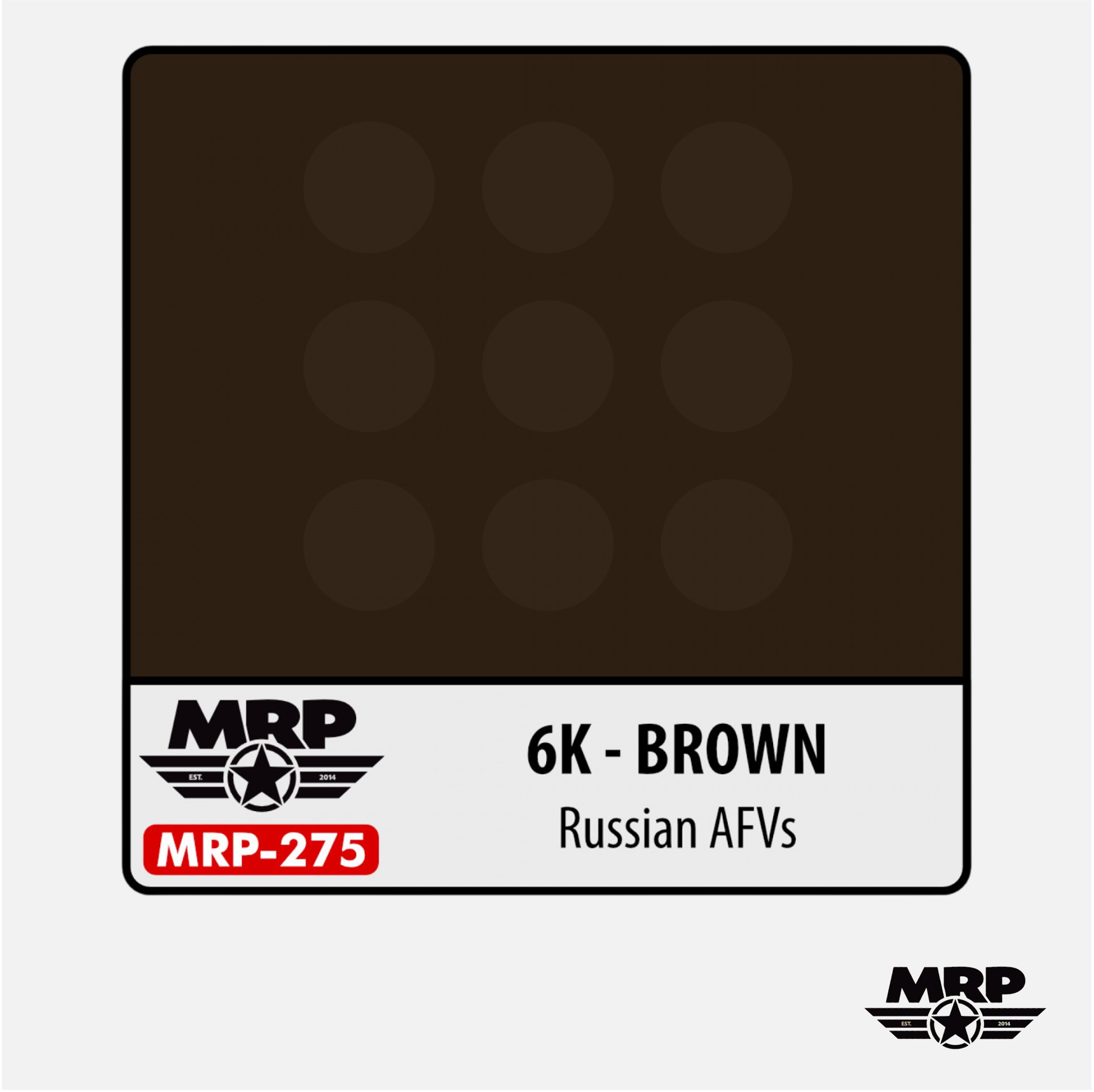 Mr.Paint - Acrylic Lacquer Paint - 6K Brown Russian AFVs - MRP-275 - Gothaforce