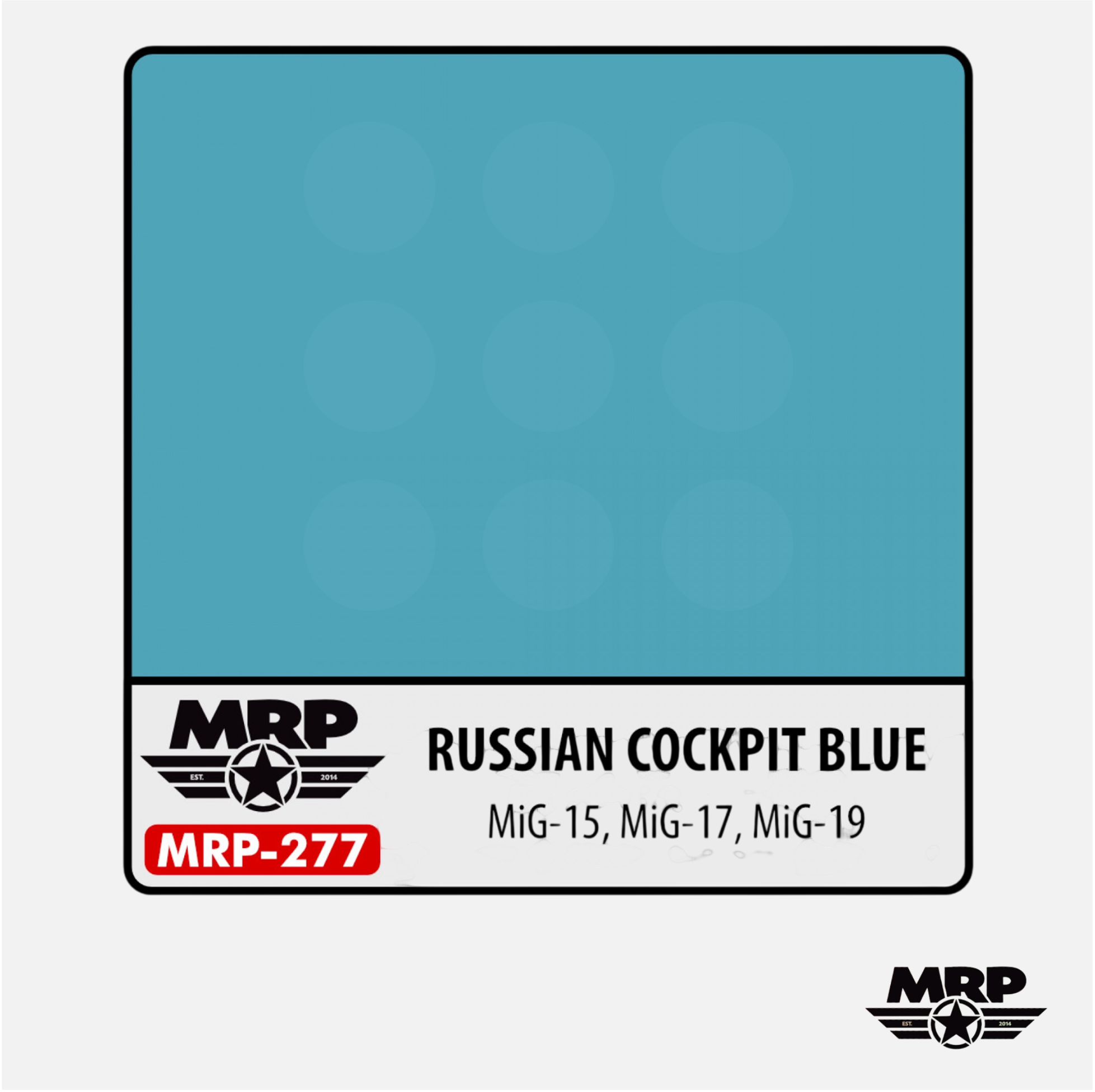 Mr.Paint - Acrylic Lacquer Paint - Russian Cockpit Blue MiG-15, MiG-17, MiG-19 - MRP-277 - Gothaforce