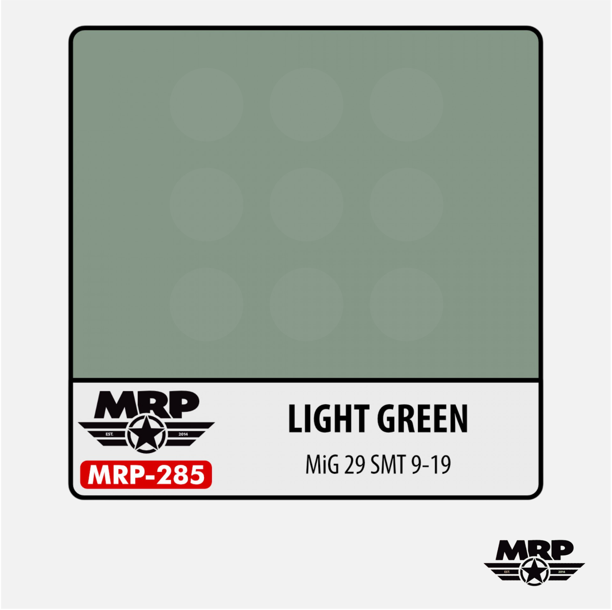 Mr.Paint - Acrylic Lacquer Paint - Light Green MiG-29 SMT 9-19 - MRP-285 - Gothaforce