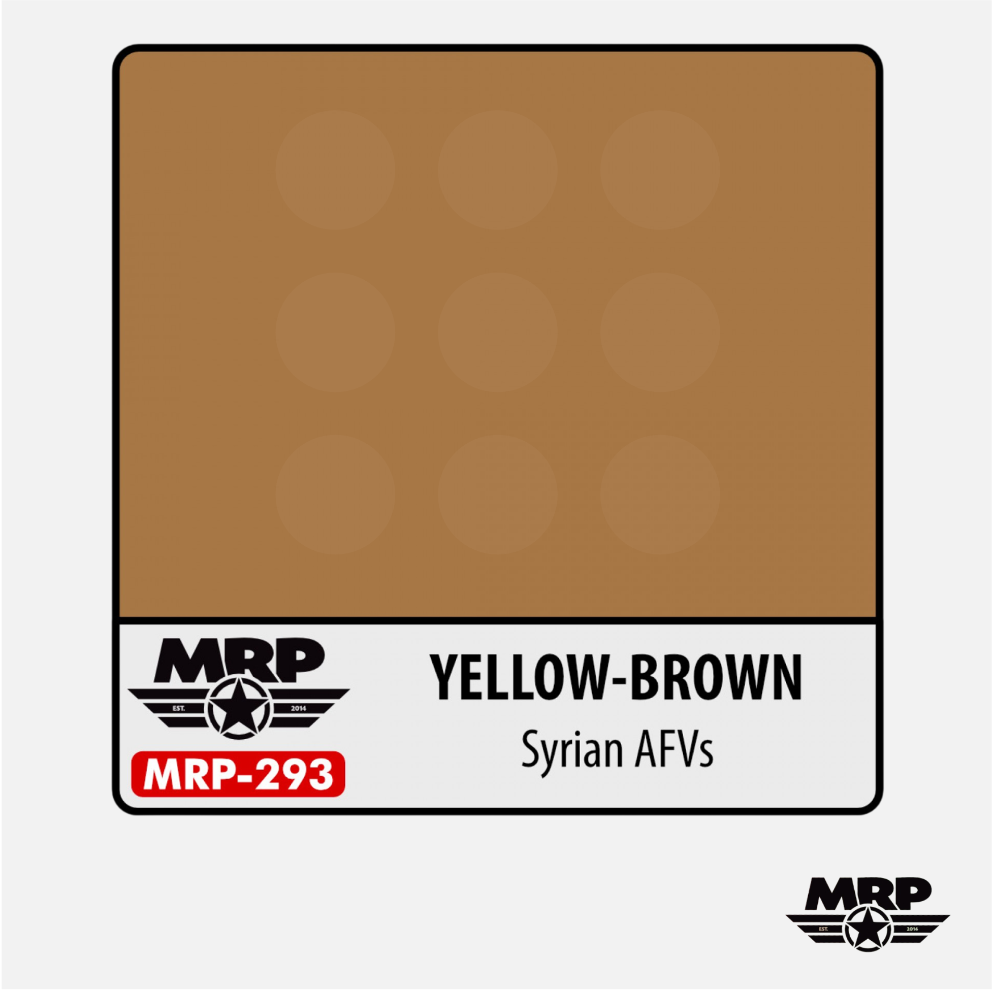 Mr.Paint - Acrylic Lacquer Paint - Yellow-Brown Syrian AFVs - MRP-293 - Gothaforce