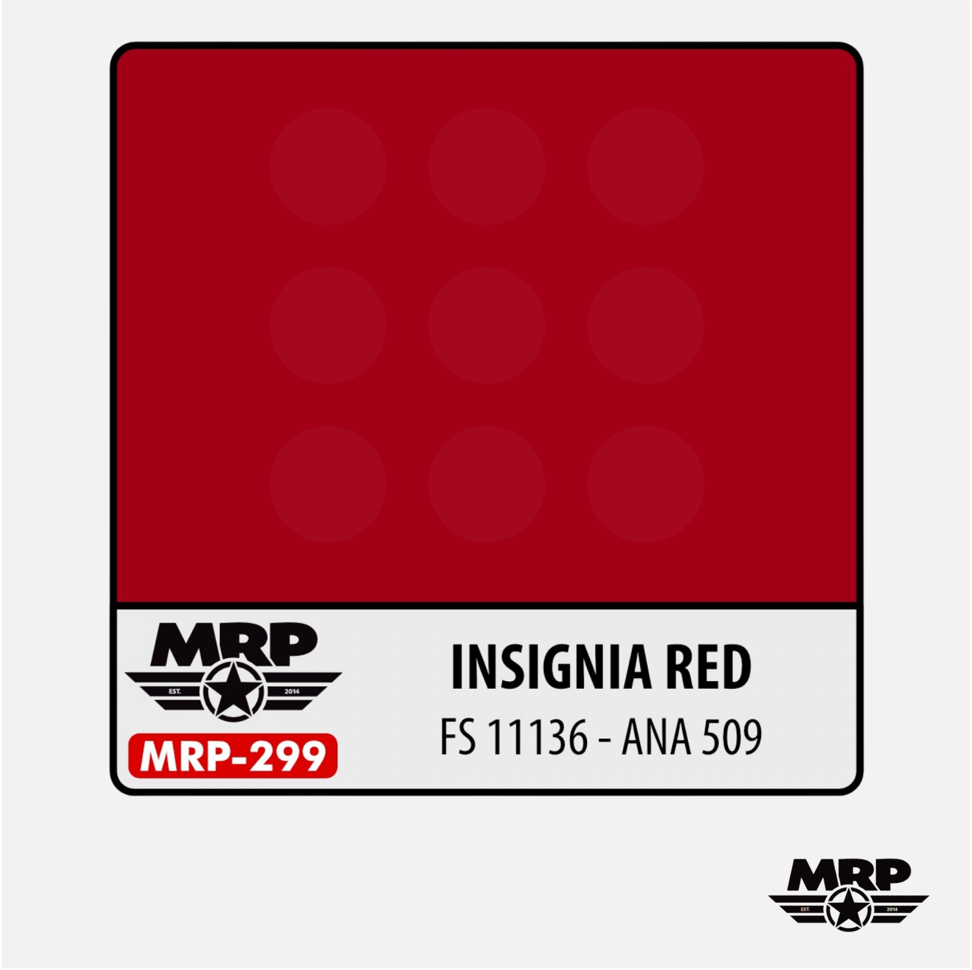 Mr.Paint - Acrylic Lacquer Paint - Insignia Red FS 11136 / ANA 609 - MRP-299 - Gothaforce