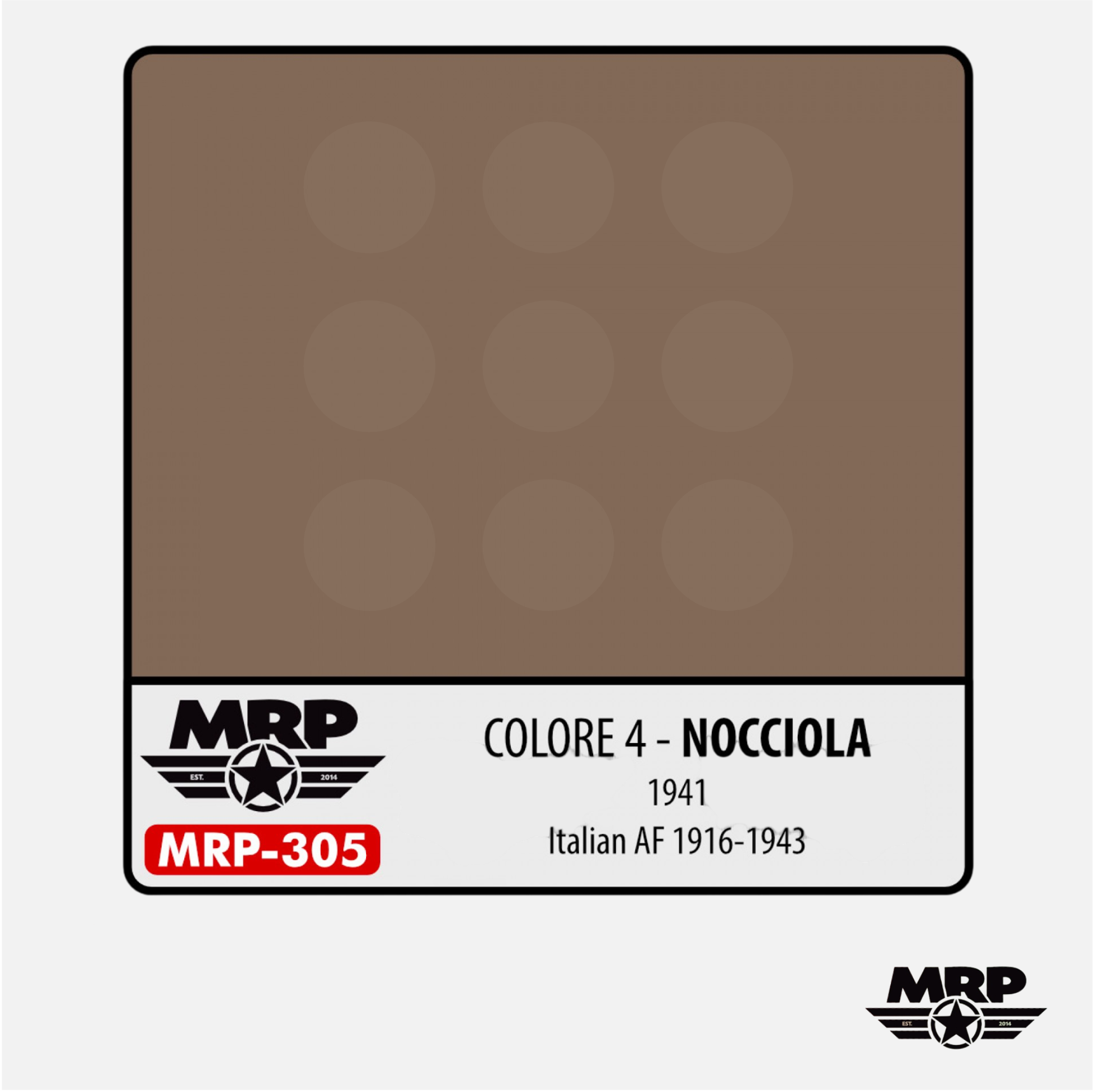 Mr.Paint - Acrylic Lacquer Paint - Colore 4 – Nocciola – 1941 (Italian AF 1916-43) - MRP-305 - Gothaforce