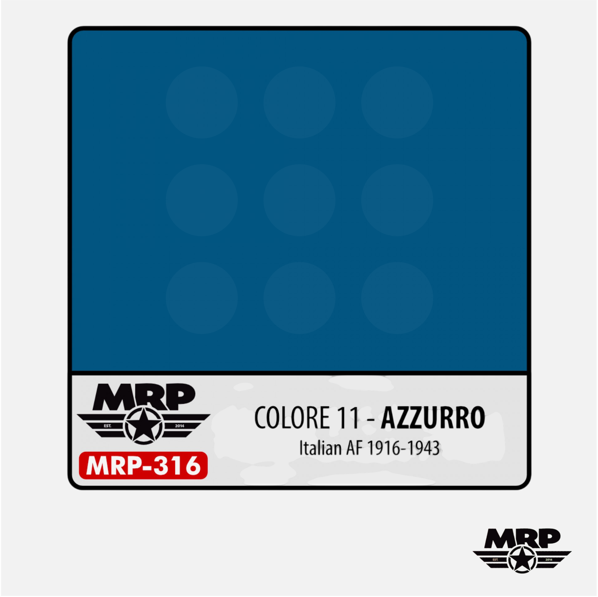 Mr.Paint - Acrylic Lacquer Paint - Colore 11 – Azzurro (Italian AF 1916-43) - MRP-316 - Gothaforce