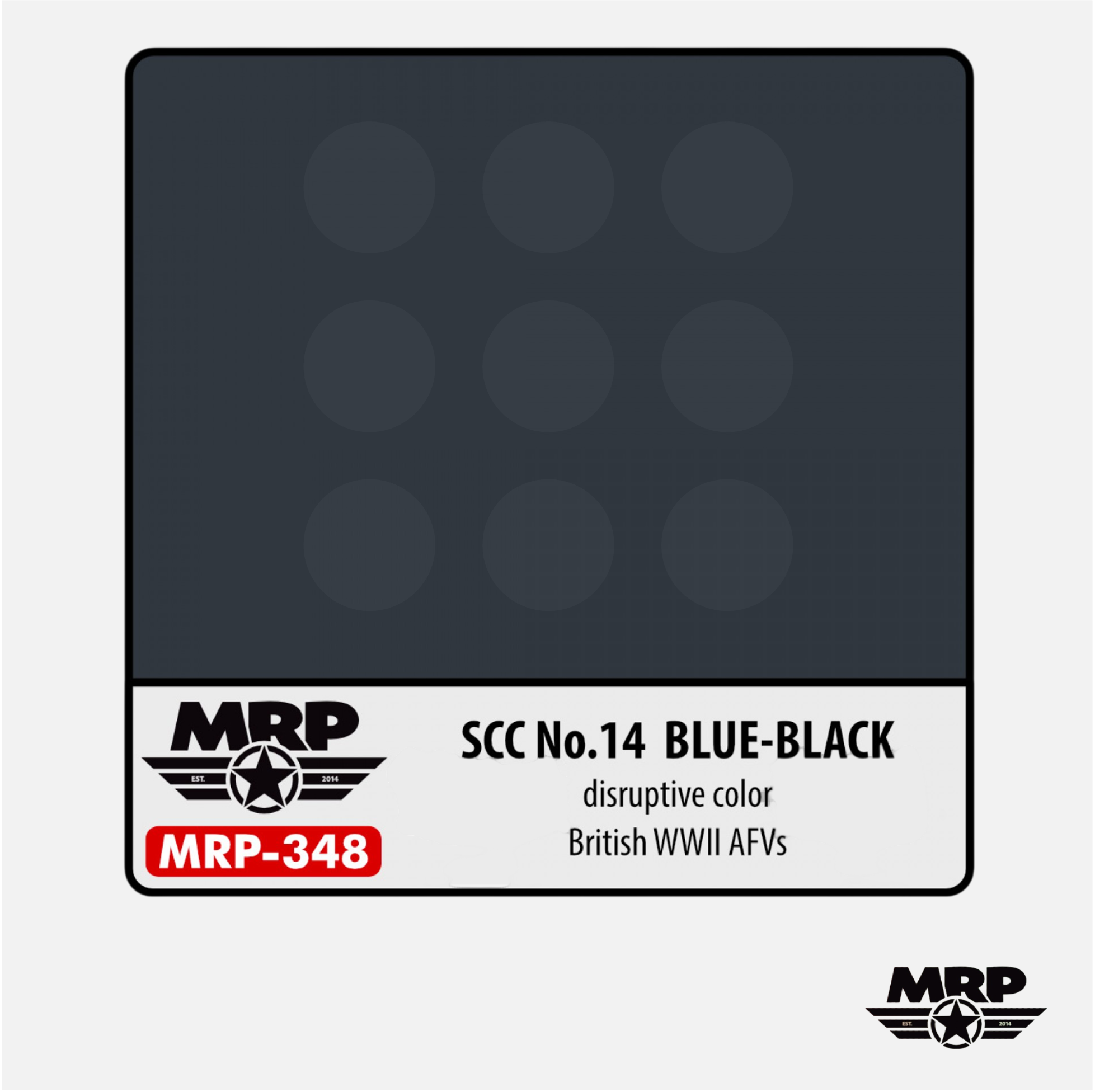 Mr.Paint - Acrylic Lacquer Paint - SCC N° 14 Blue-Black - disruptive color - British WWII AFVs - MRP-348 - Gothaforce