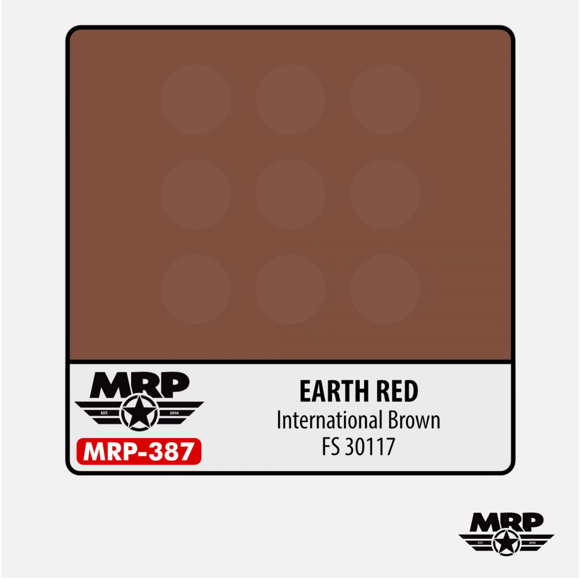 Mr.Paint - Acrylic Lacquer Paint - Earth Red International Brown FS 30117 - MRP-387 - Gothaforce