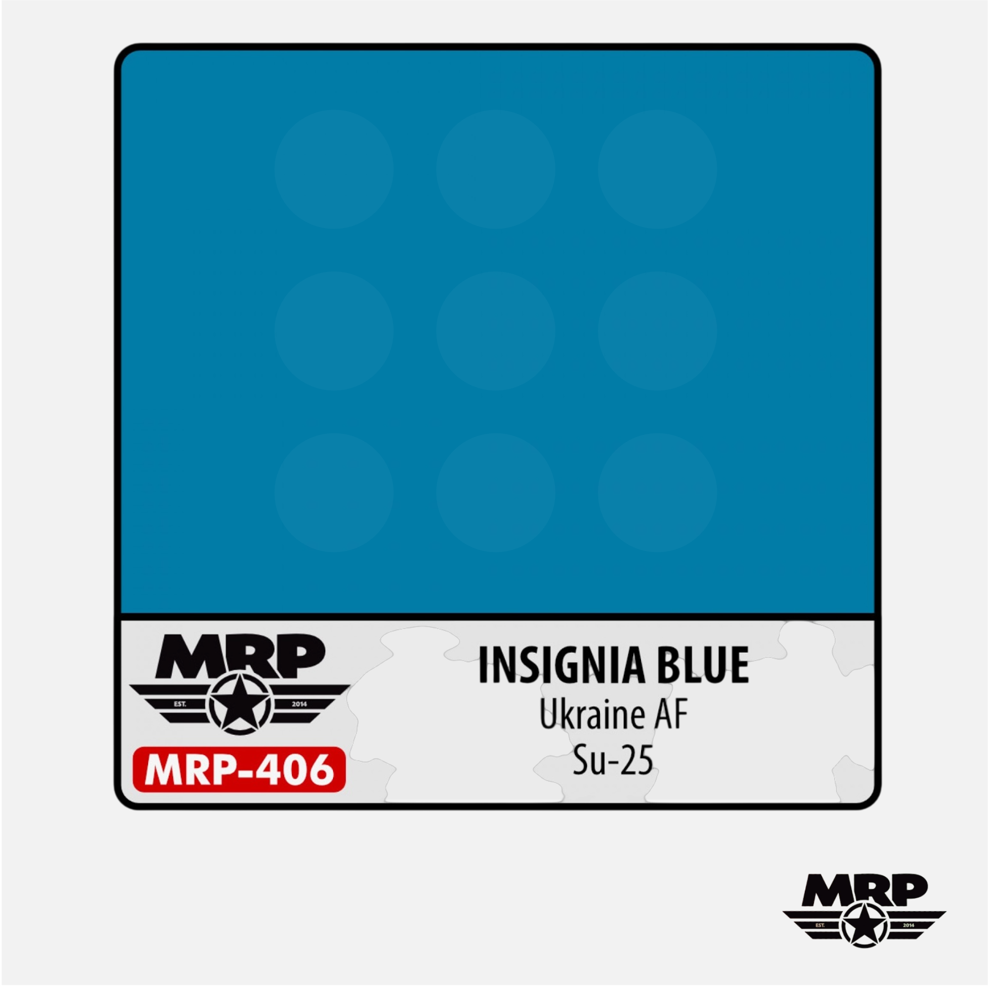 Mr.Paint - Acrylic Lacquer Paint - Insignia Blue Ukraine AF Su-25 - MRP-406 - Gothaforce