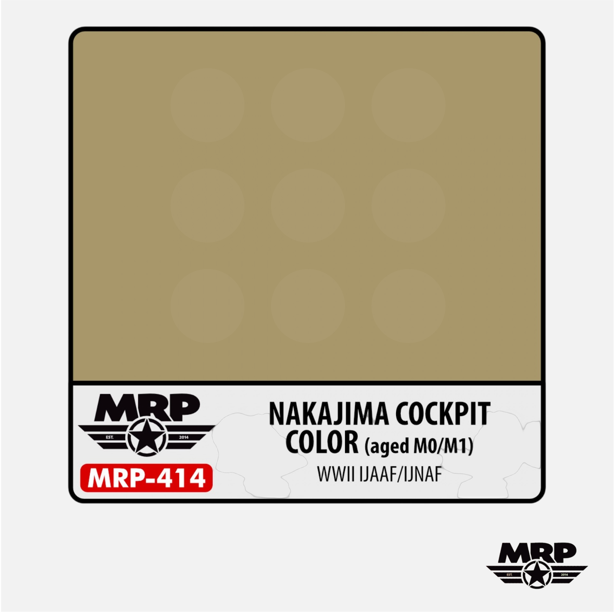 Mr.Paint - Acrylic Lacquer Paint - Nakajima Cockpit Color (aged M0/M1) WWII IJAAF/IJNAF - MRP-414 - Gothaforce