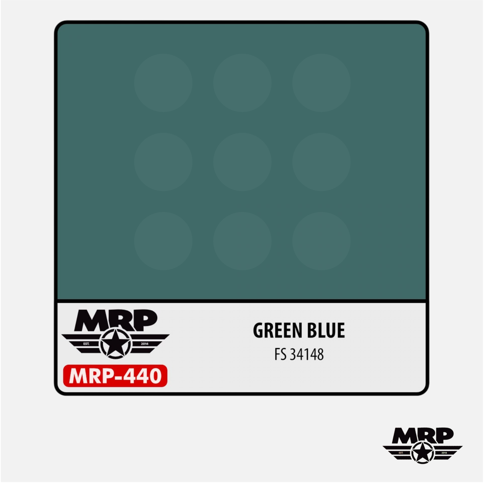 Mr.Paint - Acrylic Lacquer Paint - Green Blue FS 34148 - MRP-440 - Gothaforce