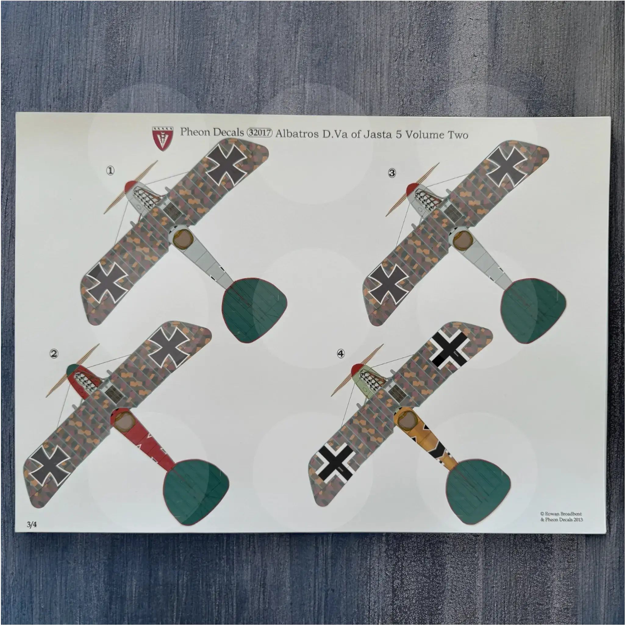 Pheon Decals - Albatros D.V(a) Jasta 5 Volume 1 - 1/32 scale - 32017