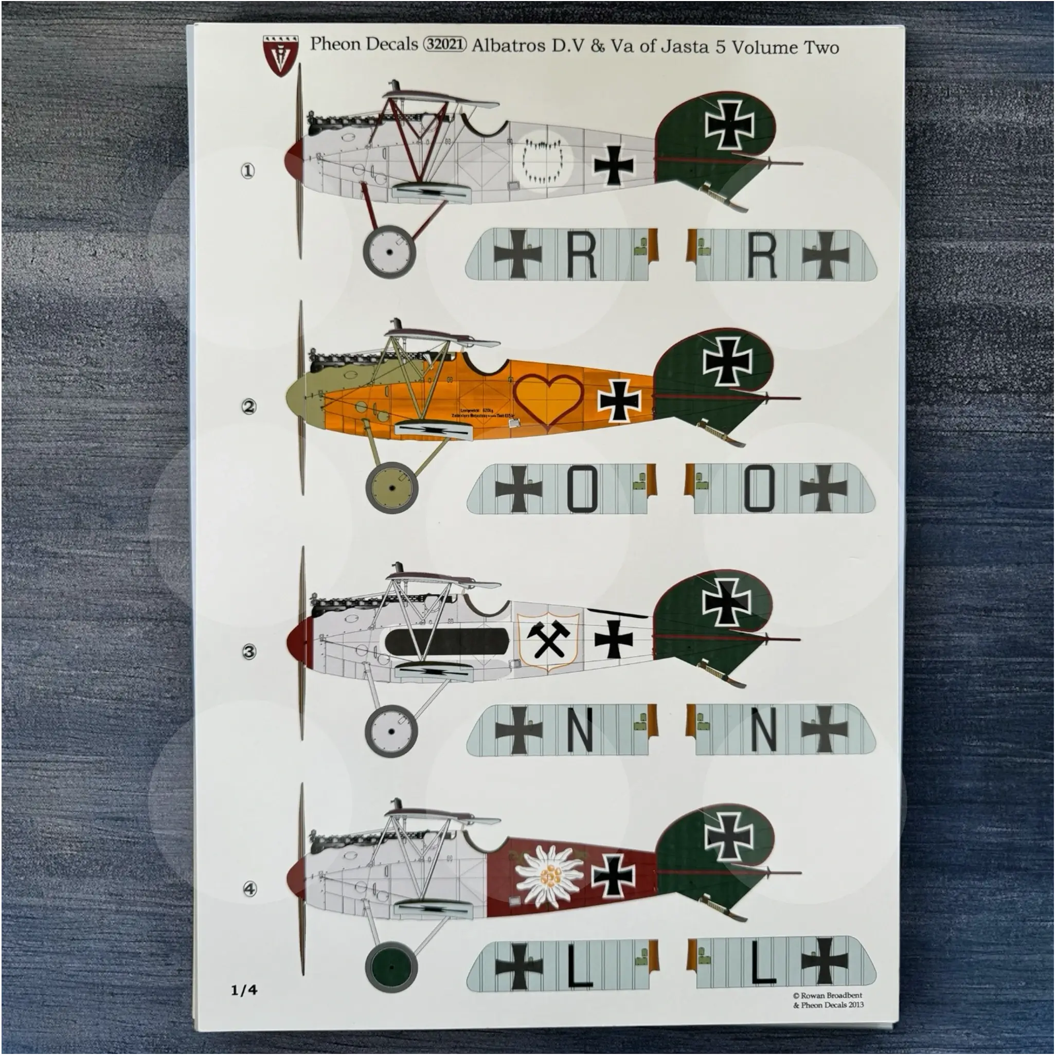 Pheon Decals - Albatros D.V(a) Jasta 5 Volume 2 - 1/32 scale - 32021