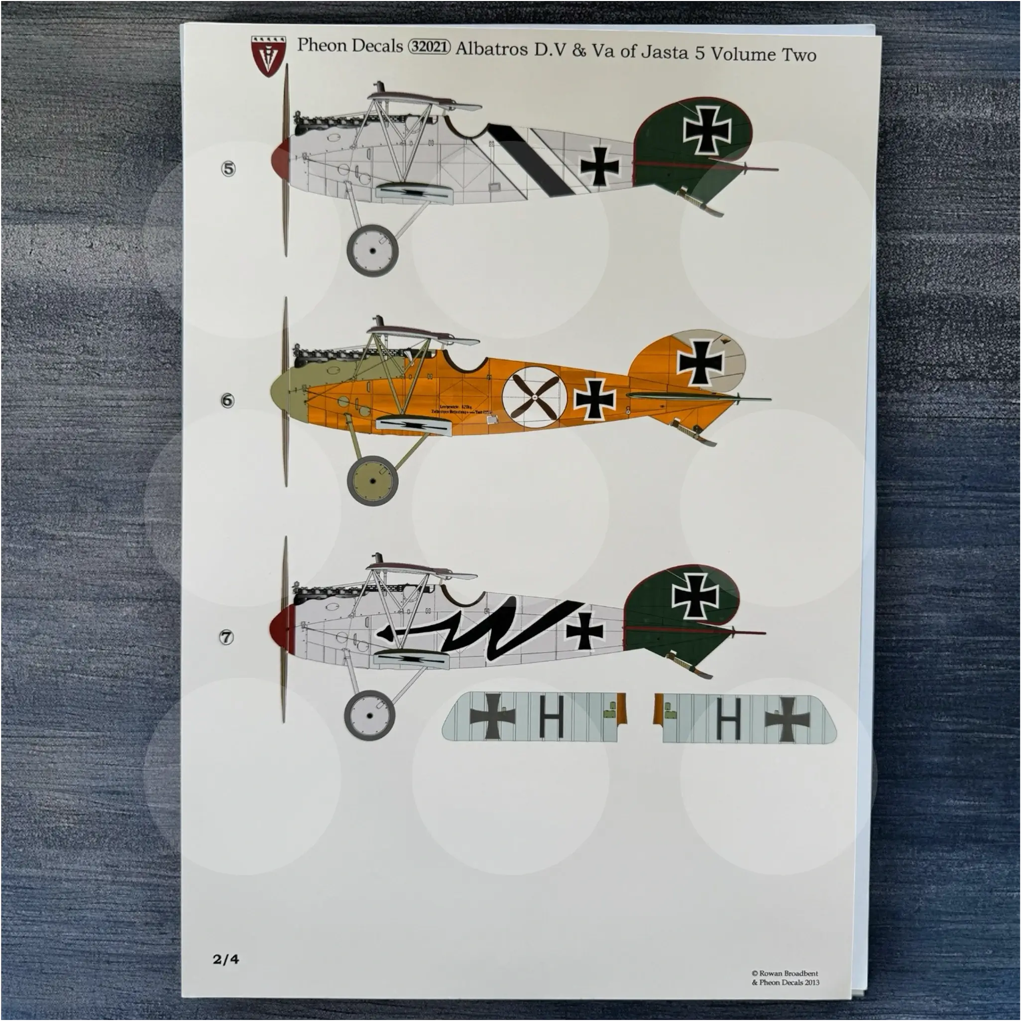 Pheon Decals - Albatros D.V(a) Jasta 5 Volume 2 - 1/32 scale - 32021