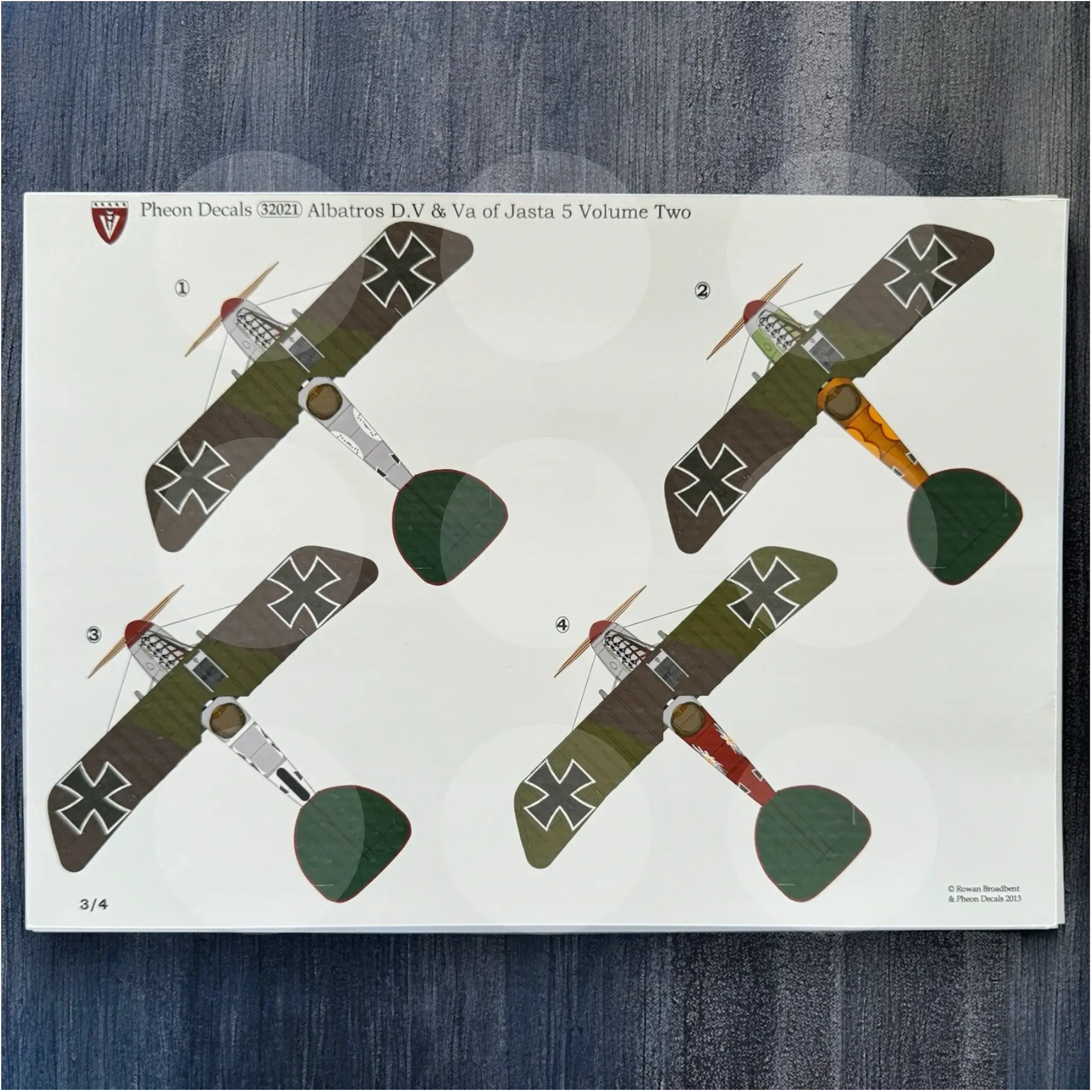 Pheon Decals - Albatros D.V(a) Jasta 5 Volume 2 - 1/32 scale - 32021