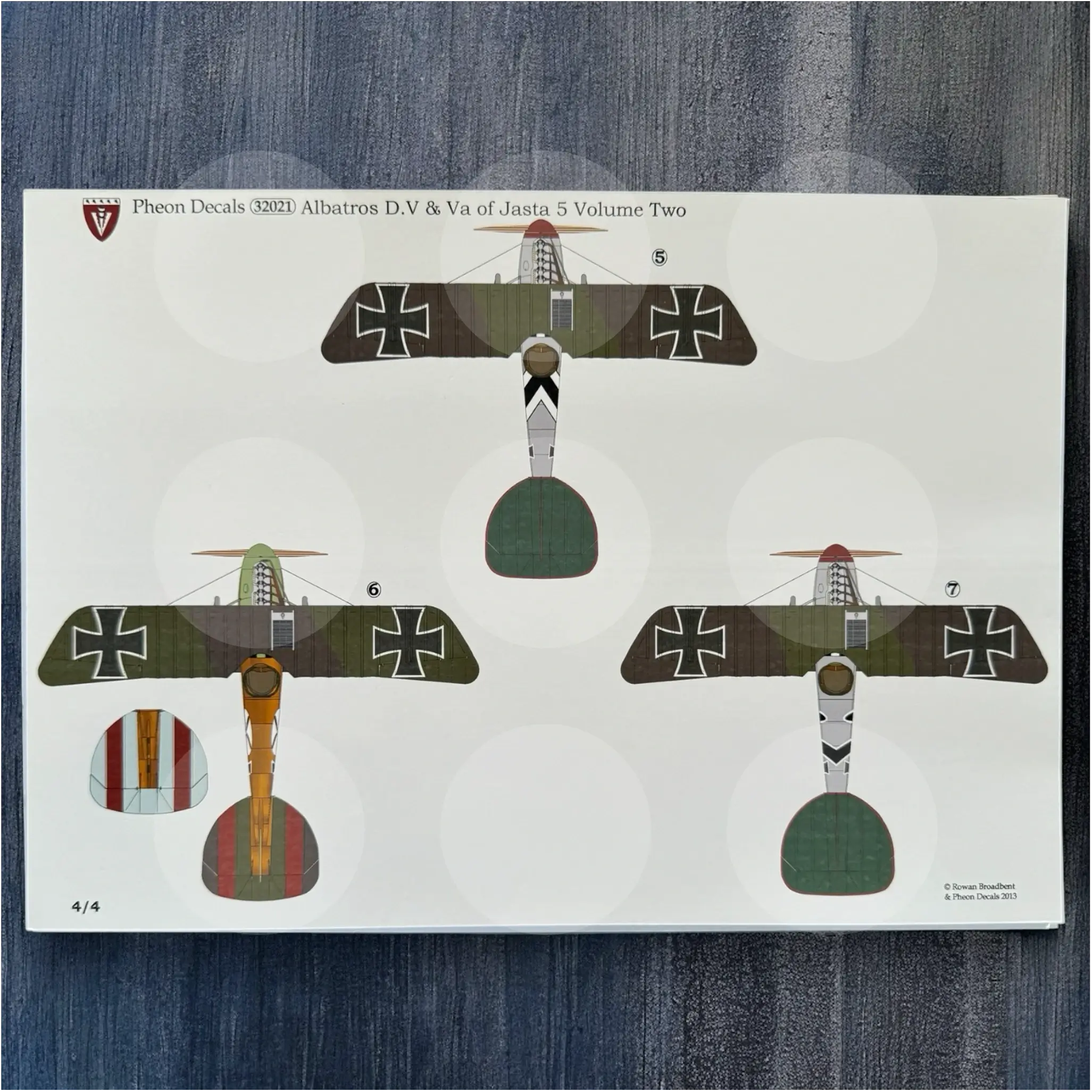 Pheon Decals - Albatros D.V(a) Jasta 5 Volume 2 - 1/32 scale - 32021