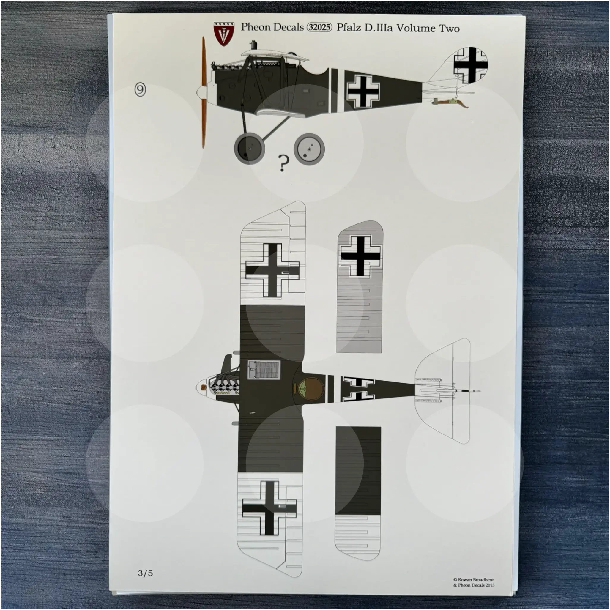 Pheon Decals - Pfalz D.IIIa Volume Two - 1/32 scale - 32025