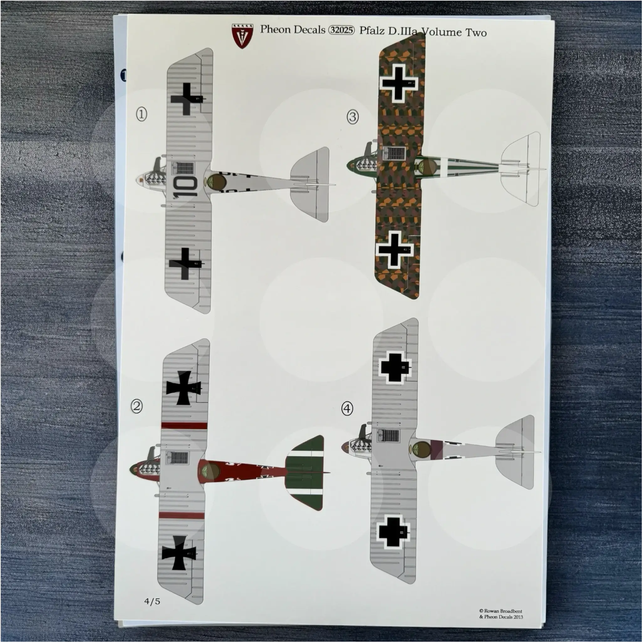 Pheon Decals - Pfalz D.IIIa Volume Two - 1/32 scale - 32025
