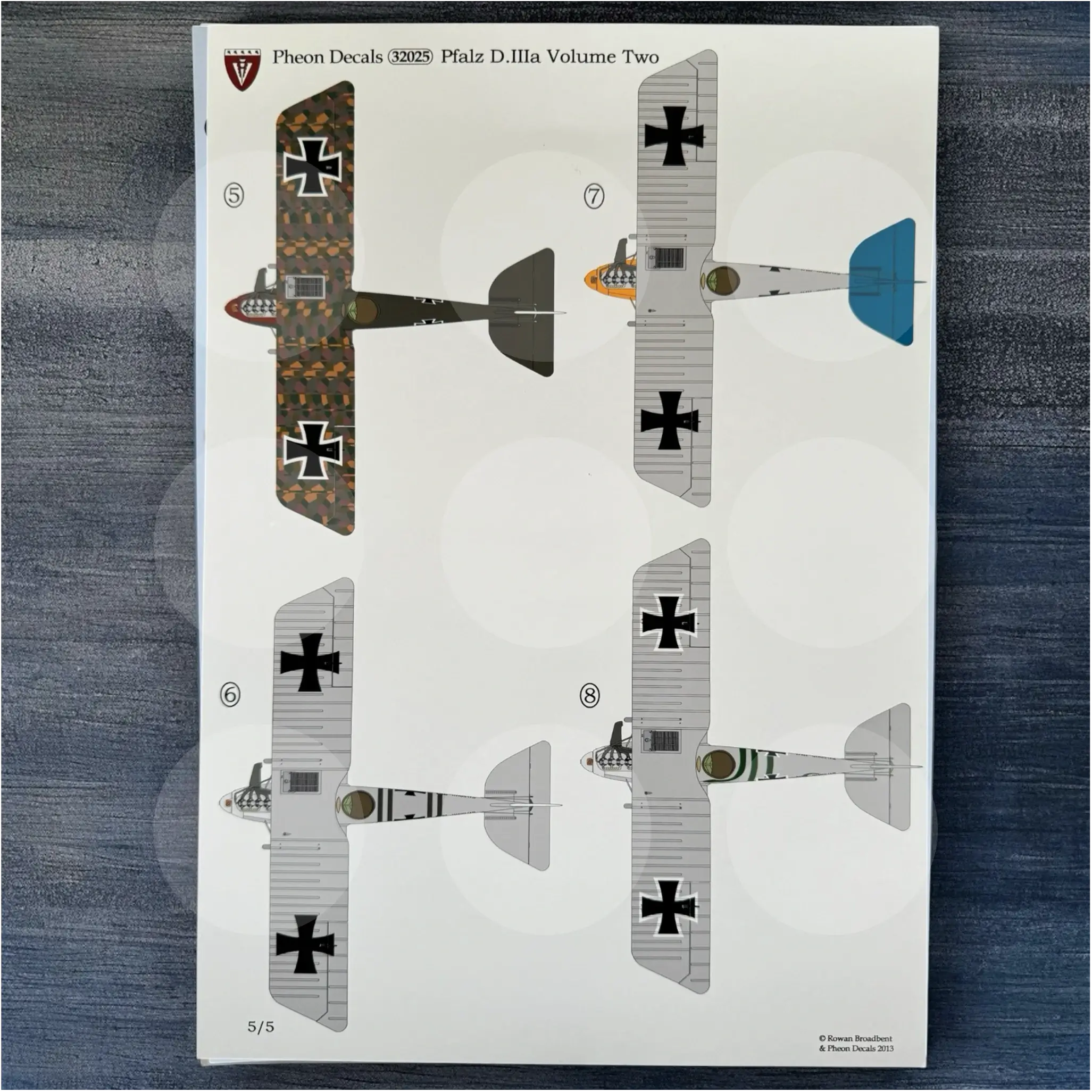 Pheon Decals - Pfalz D.IIIa Volume Two - 1/32 scale - 32025