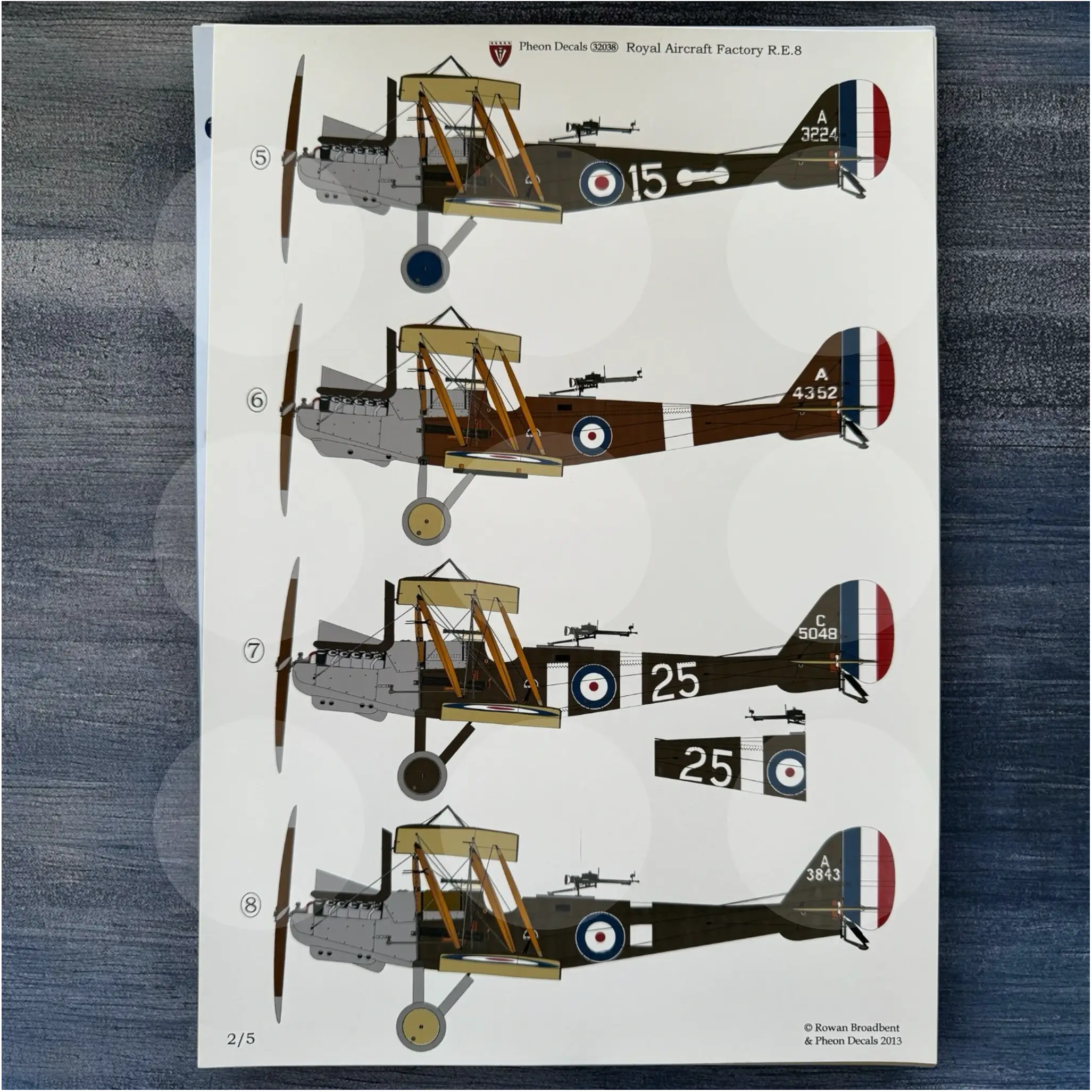 Pheon Decals - Royal Aircraft Factory RE.8 Harry Tate - 1/32 scale - 32038