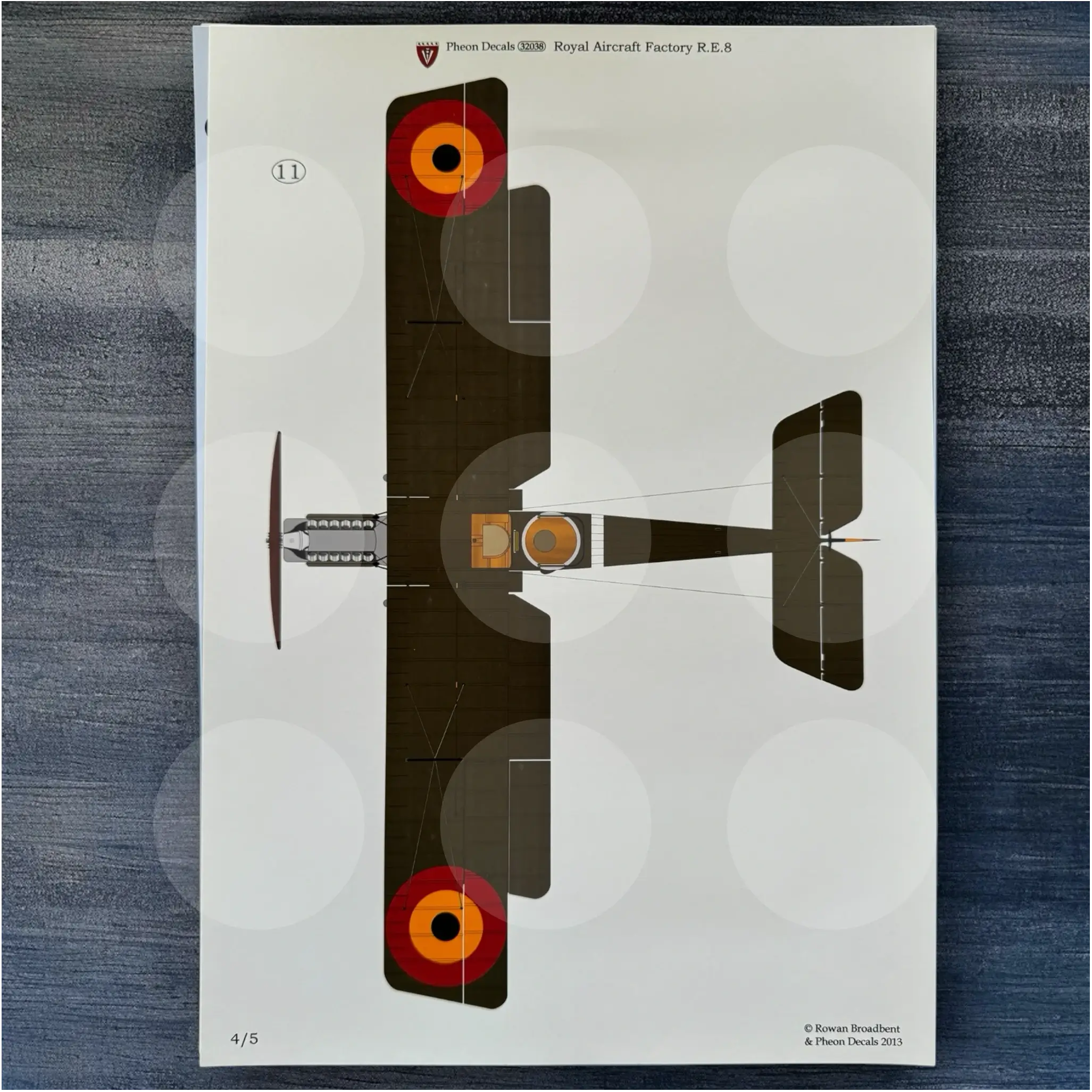 Pheon Decals - Royal Aircraft Factory RE.8 Harry Tate - 1/32 scale - 32038