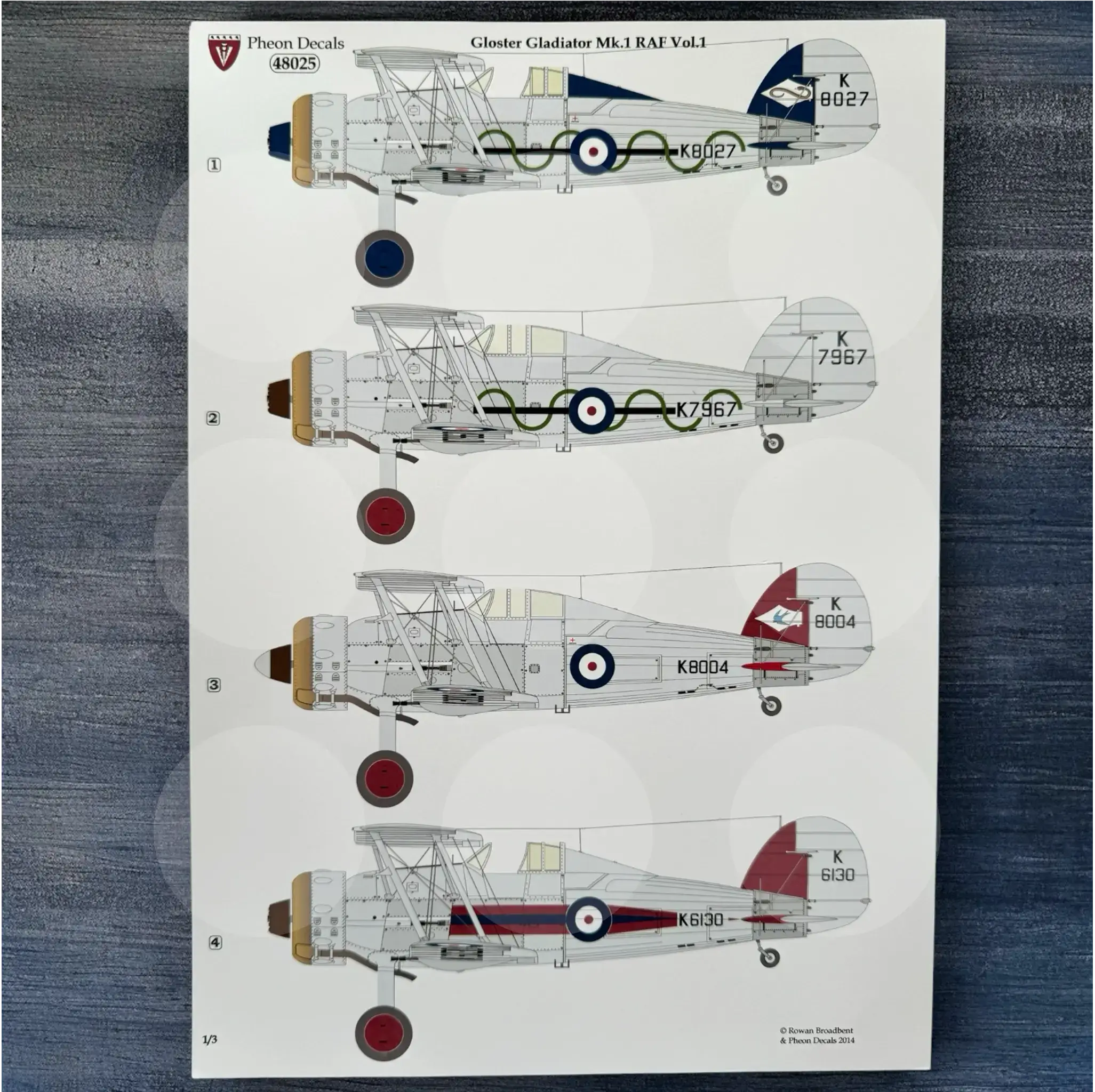 1/48 Gloster Gladiator MK.I RAF Volume 1