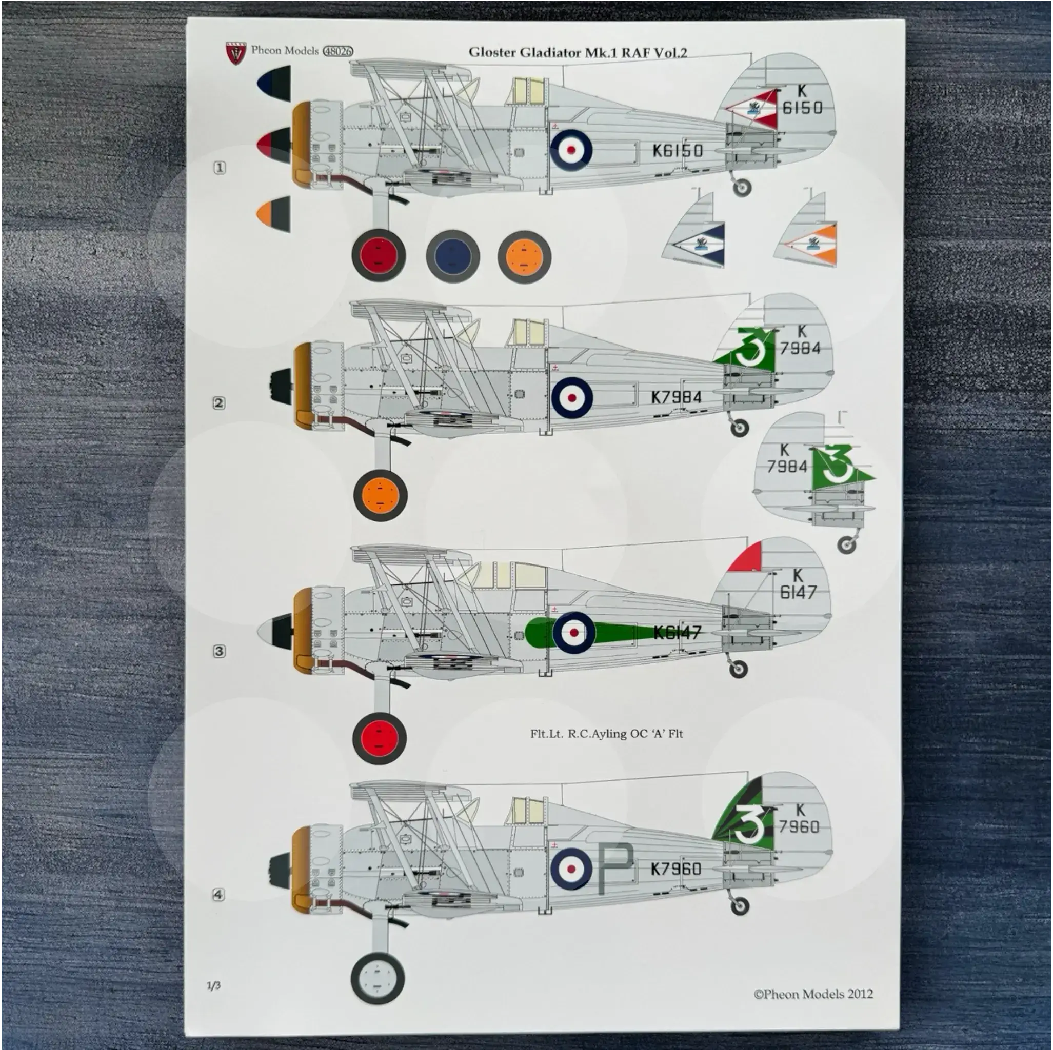 1/48 Gloster Gladiator MK.I RAF Volume 2