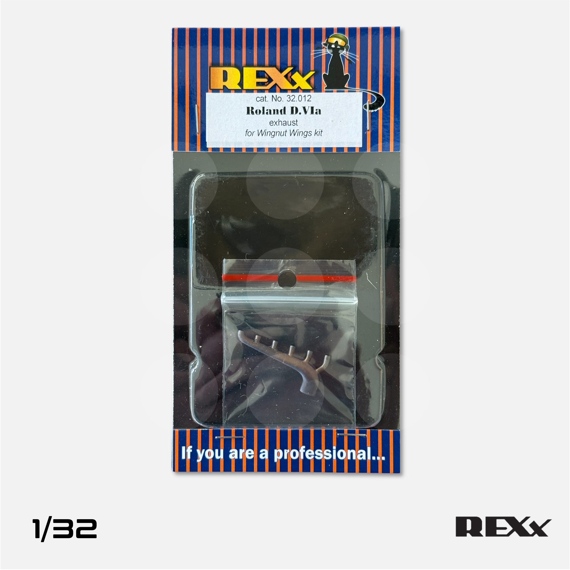 REXx Exhausts - Roland D.VIa exhaust for Wingnut Wings - 1/32 scale - REXX-32012 - Gothaforce