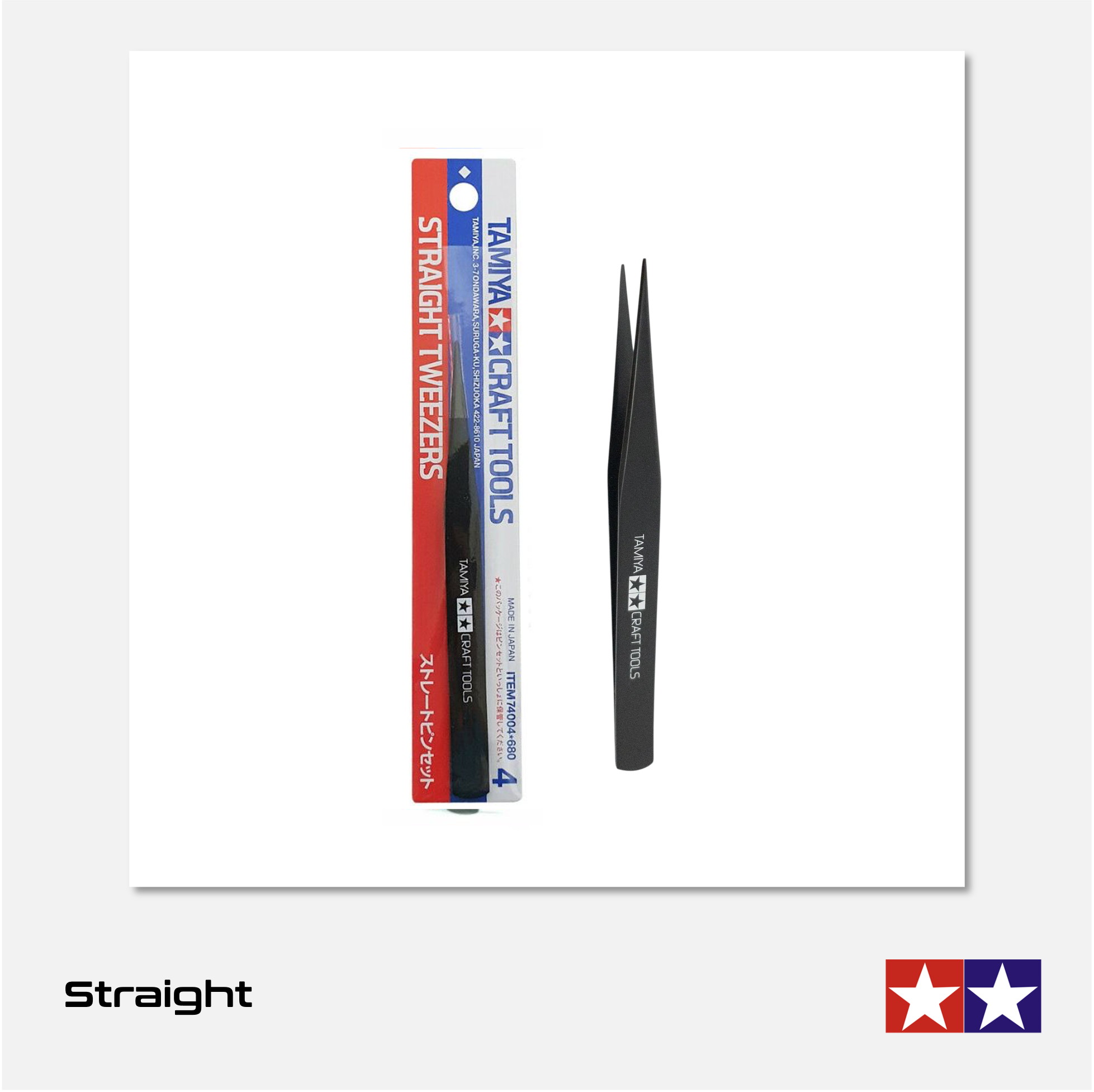Tamiya - Straight Tweezers - 74004 - Gothaforce