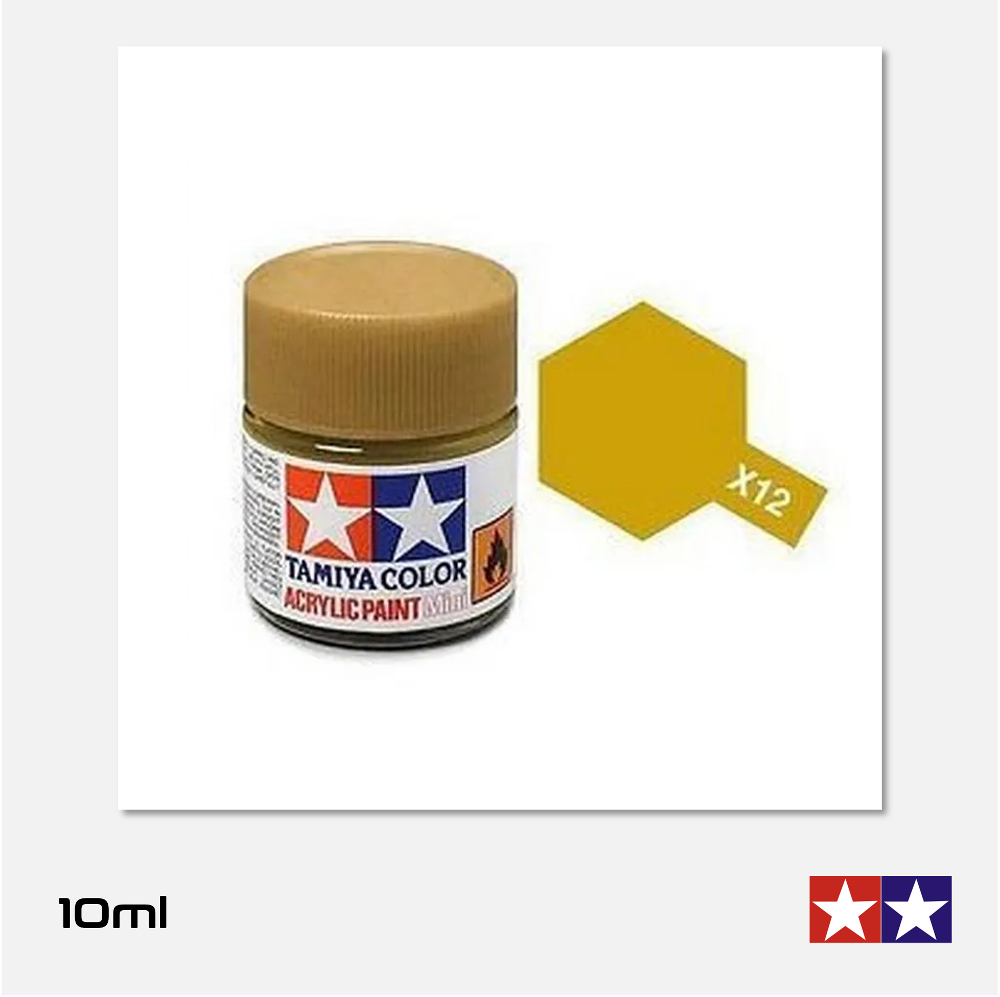Tamiya Acrylics Mini - X12 Gloss Leaf Gold