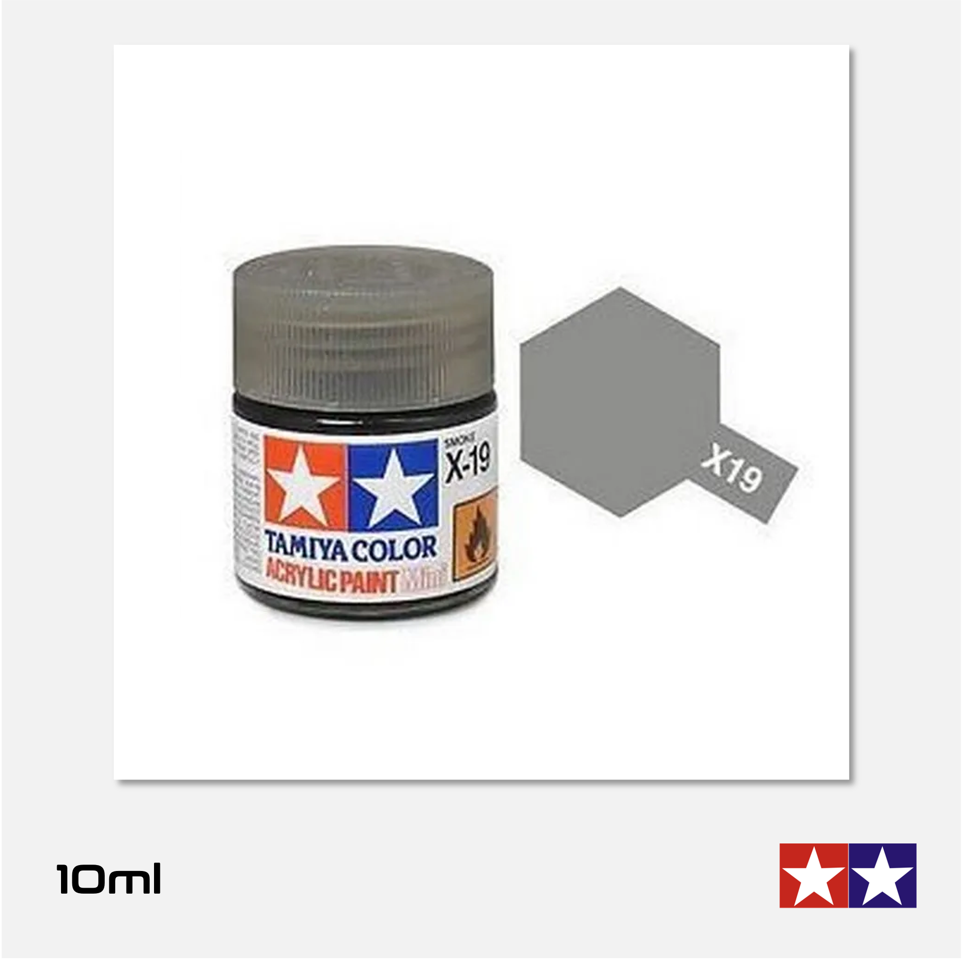 Tamiya Acrylics Mini - X19 Semi Clear Smoke