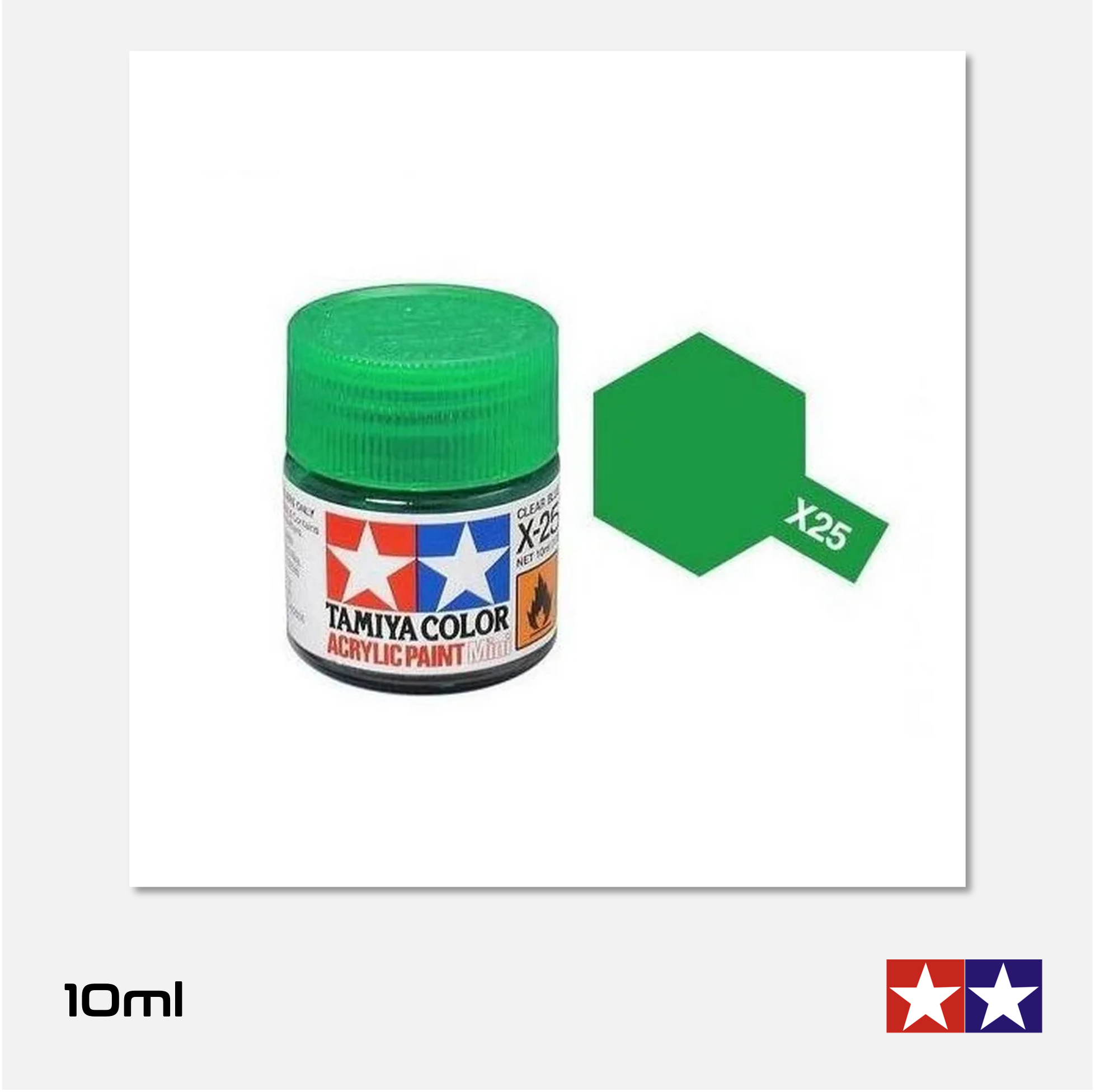 Tamiya Acrylics Mini - X25 Gloss Clear Green
