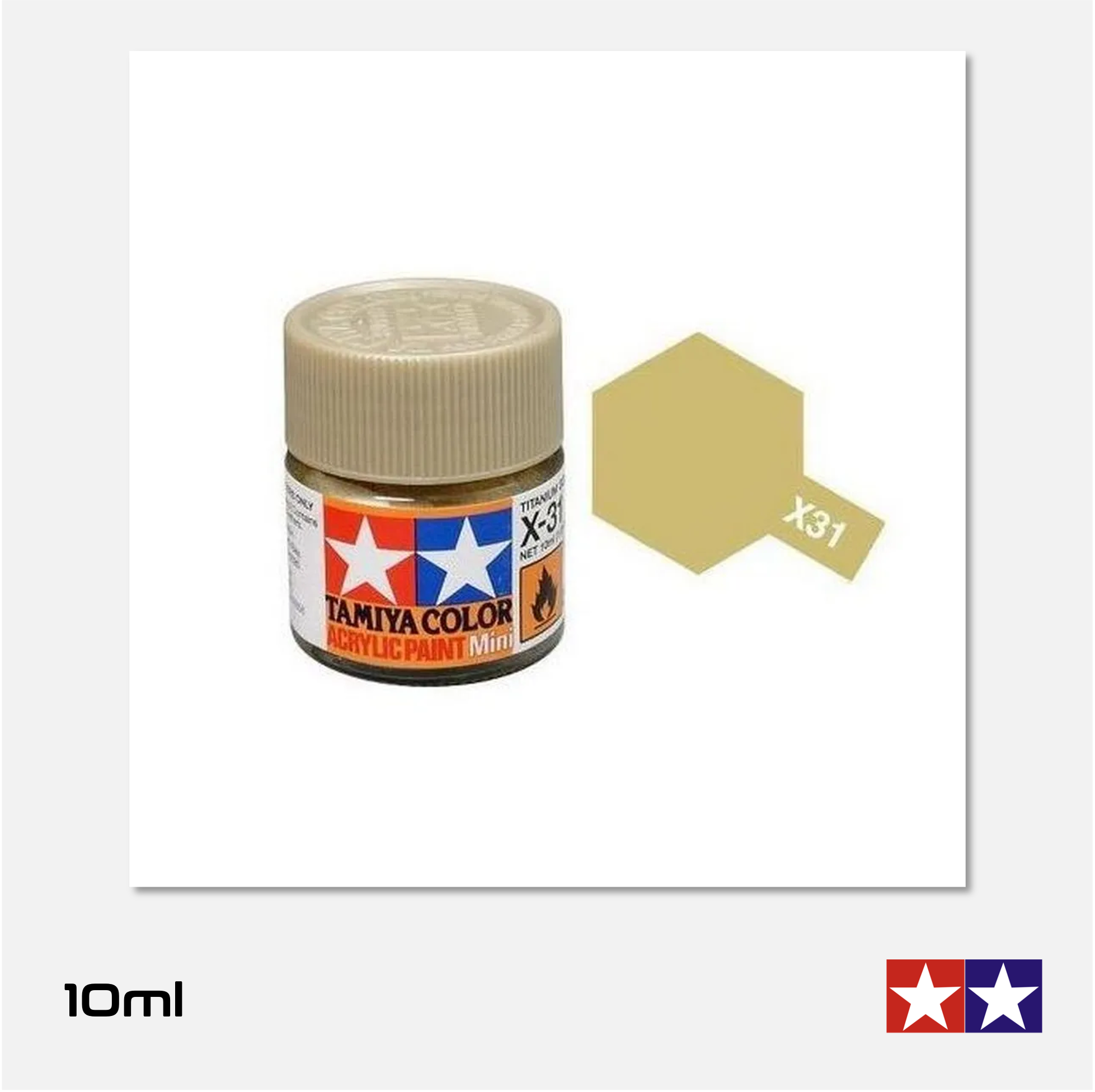 Tamiya Acrylics Mini - X31 Gloss Titanium Gold
