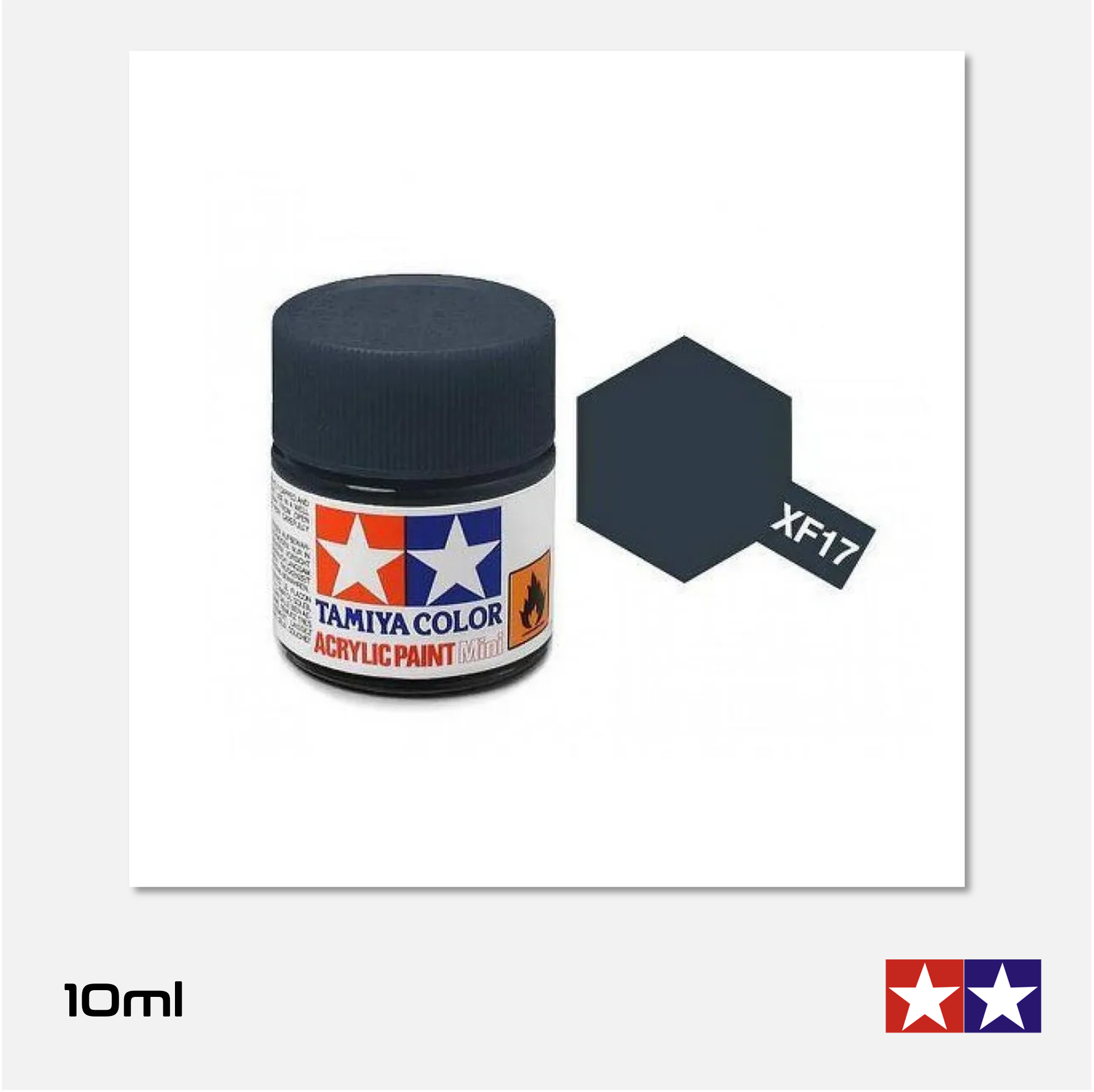 Tamiya - Acrylic Paint Mini - XF-17 Flat Sea Blue - 81717 - Gothaforce
