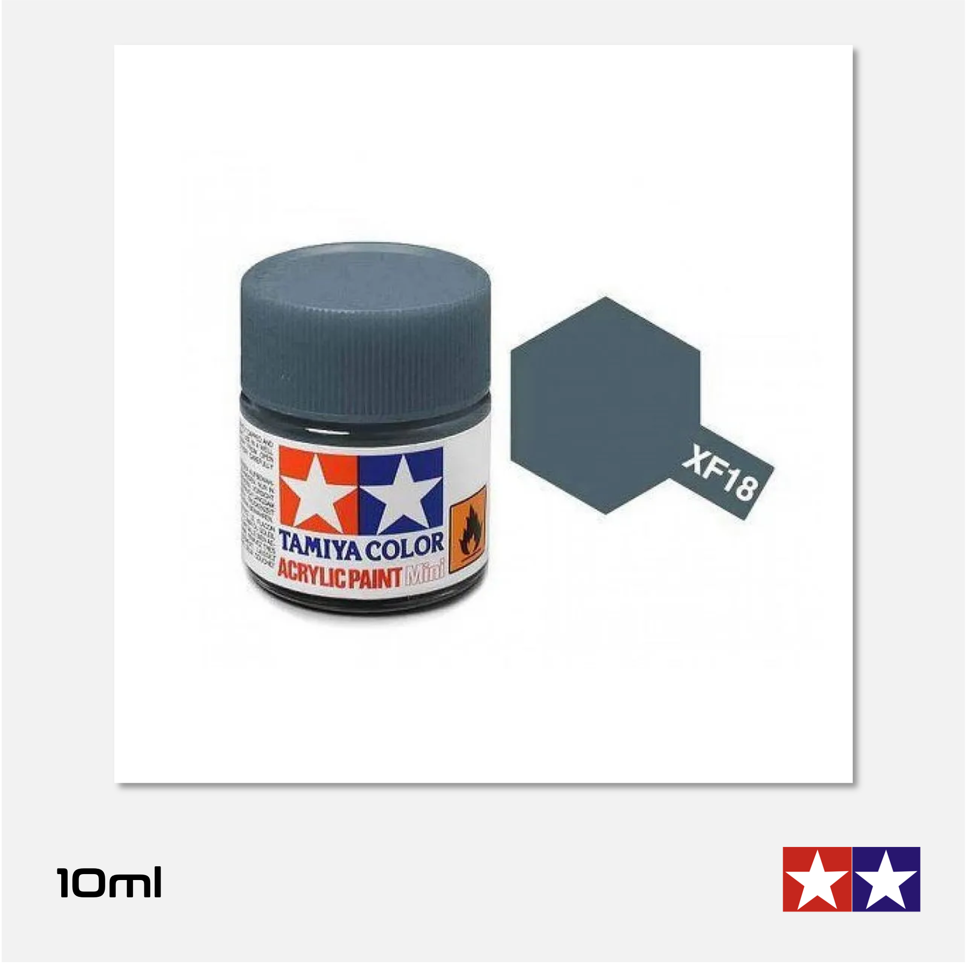Tamiya - Acrylic Paint Mini - XF-18 Flat Medium Blue - 81718 - Gothaforce