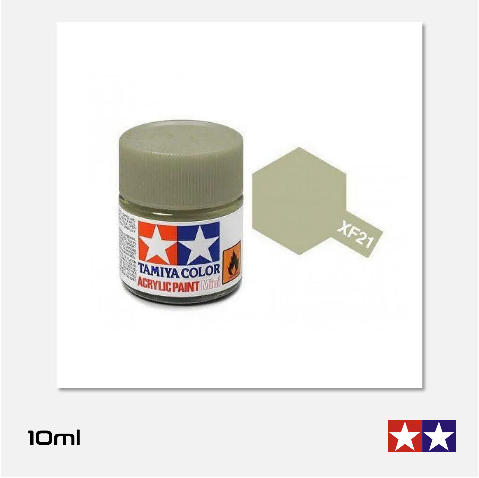 Tamiya - Acrylic Paint Mini - XF-21 Flat Sky - 81721 - Gothaforce
