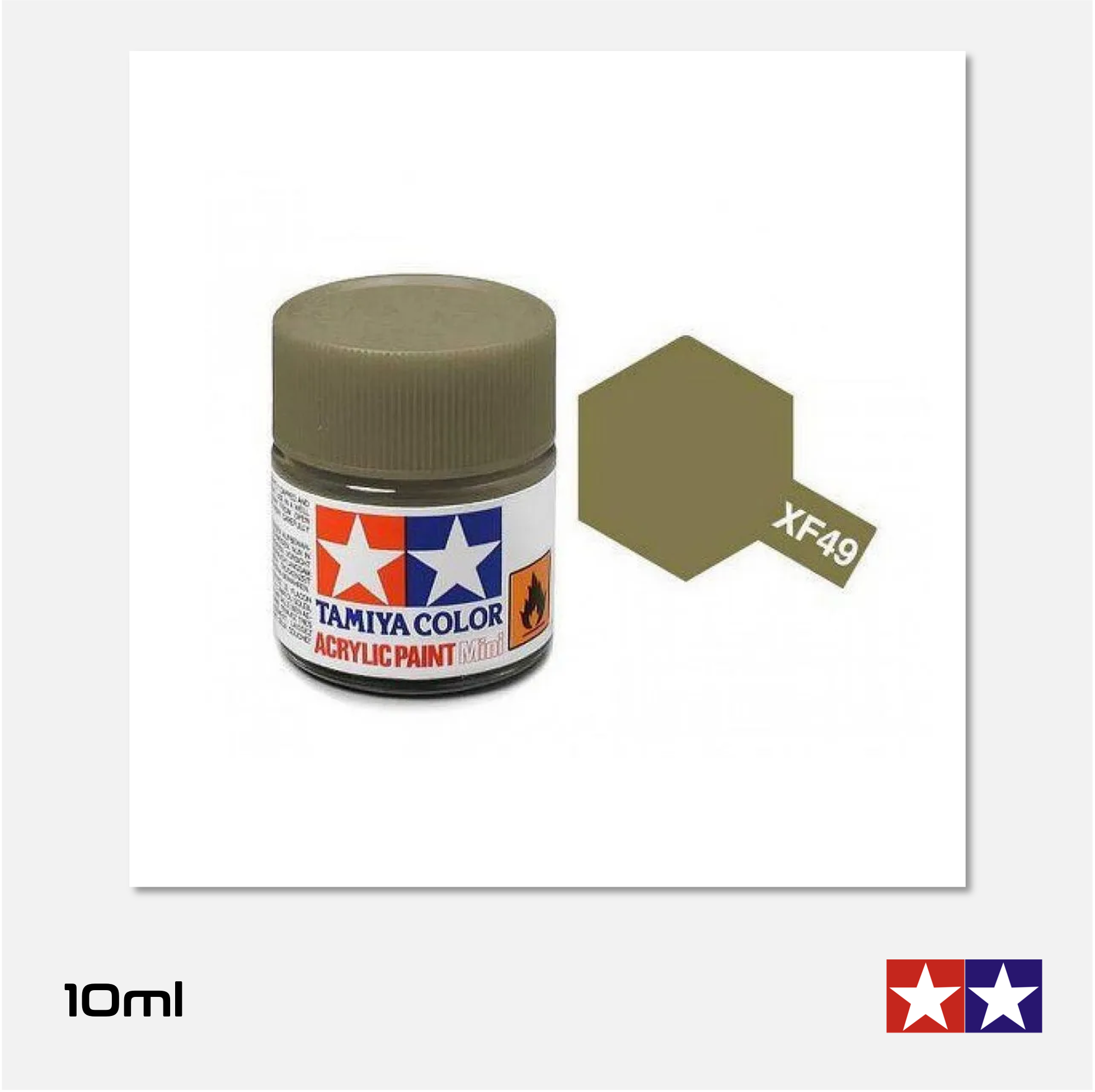 Tamiya - Acrylic Paint Mini - XF-49 Flat Khaki - 81749 - Gothaforce