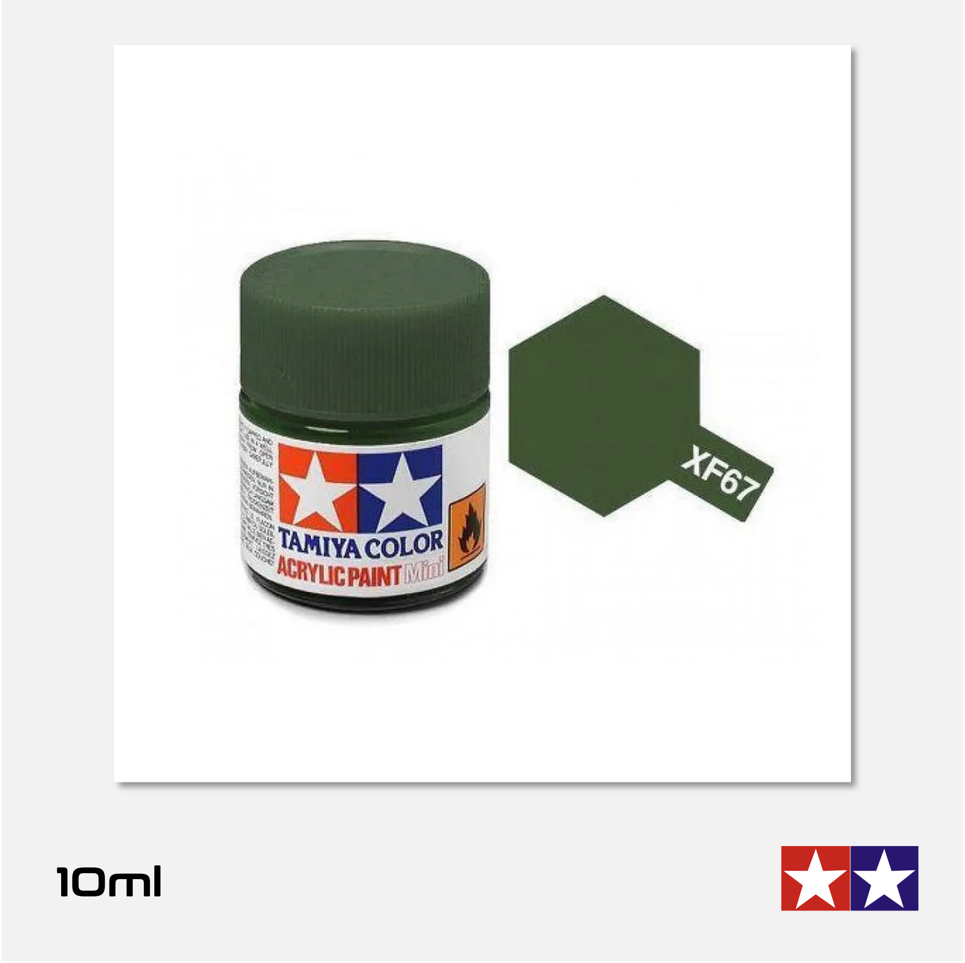 Tamiya - Acrylic Paint Mini - XF-67 NATO Green - 81767 - Gothaforce