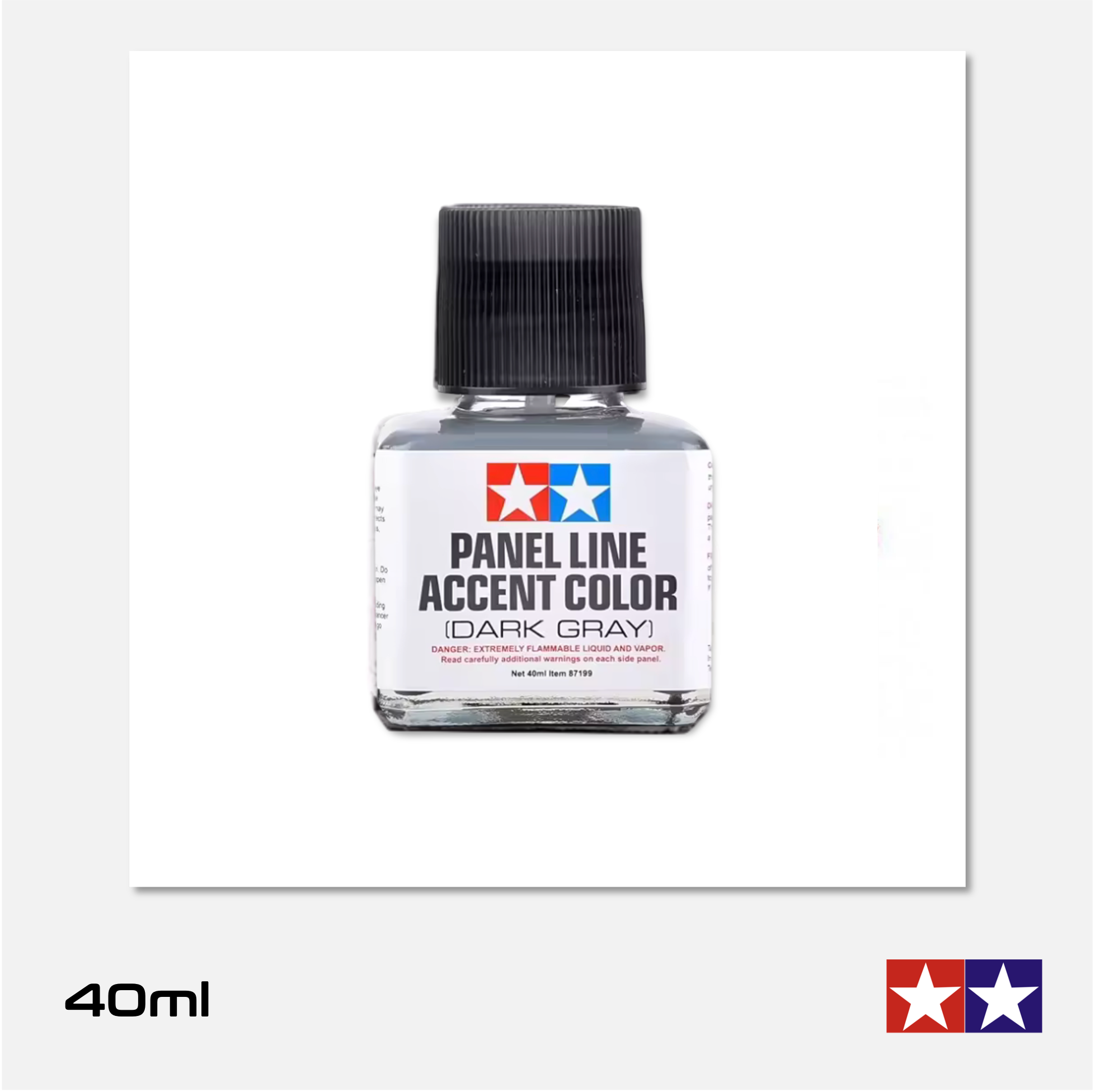 Tamiya Panel Line Accent Color - Dark Gray