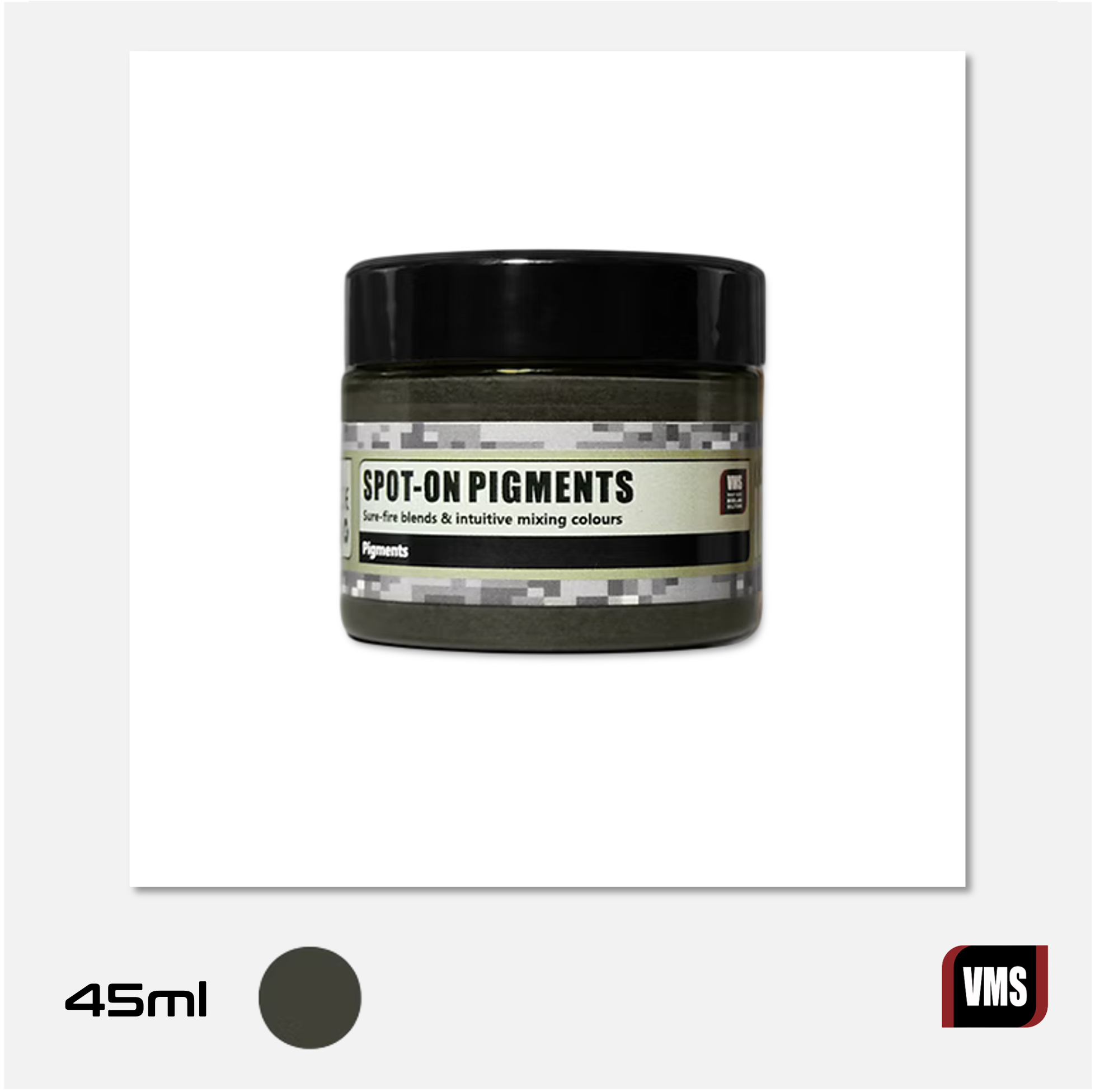 VMS - Spot-On Pigments N° 7 -Black Earth (not textured) - VMS.P07 - Gothaforce