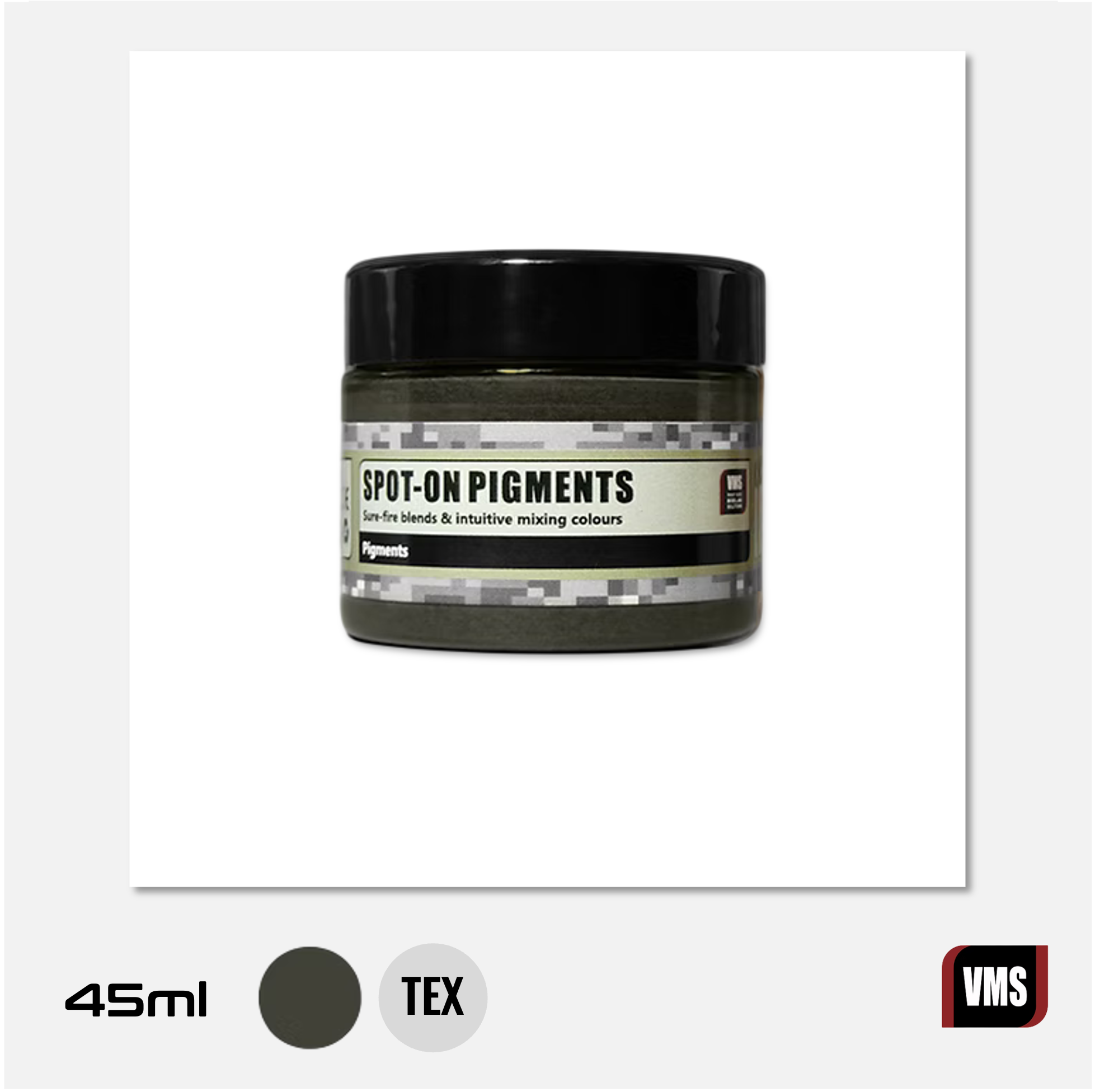 VMS - Spot-On Pigments N° 8 -Black Earth (textured) - VMS.P08 - Gothaforce