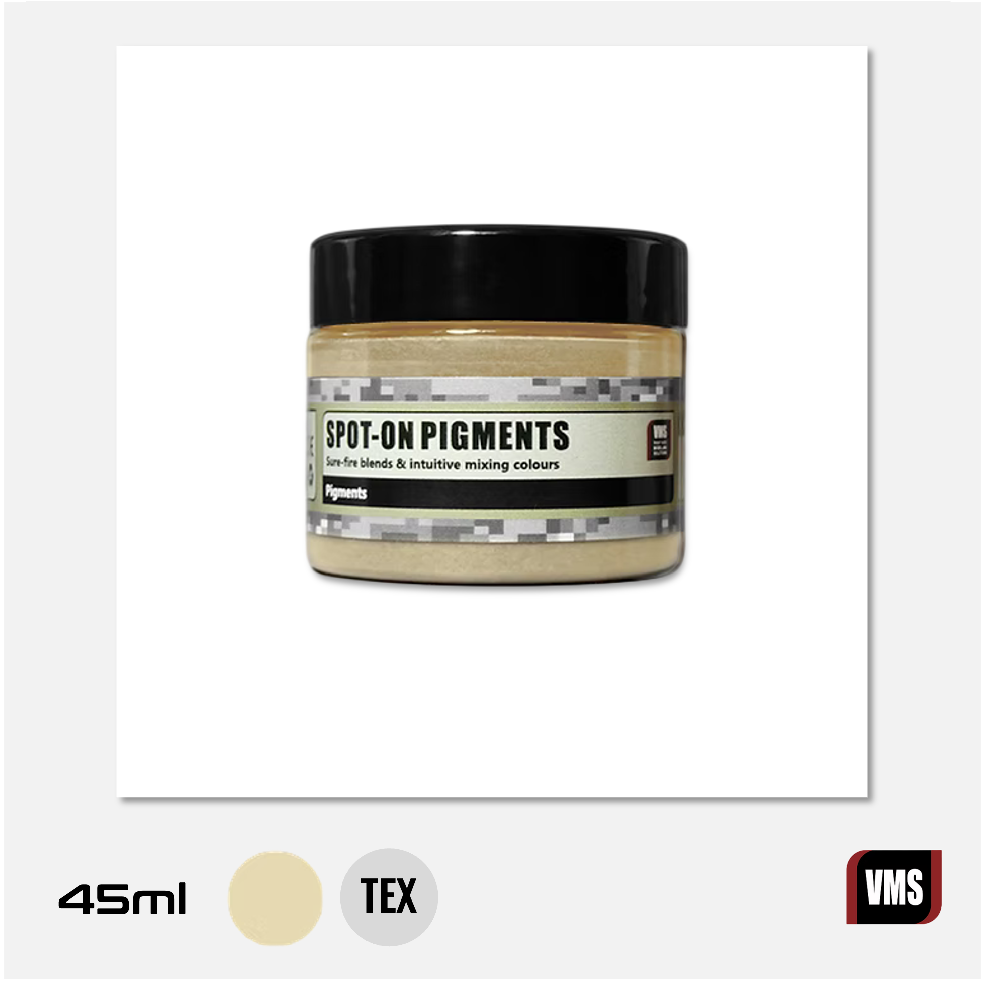 VMS - Spot-On Pigments N° 12 - Light Sand (textured) - VMS.P12 - Gothaforce