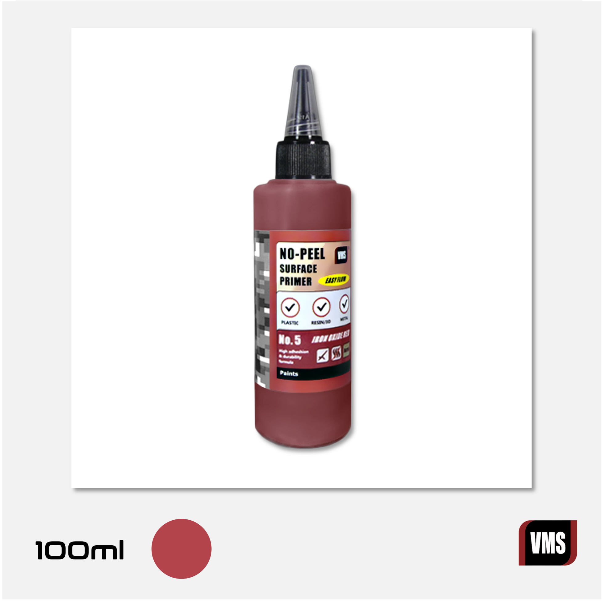 No-Peel Primer N°5 - Iron Oxide Red