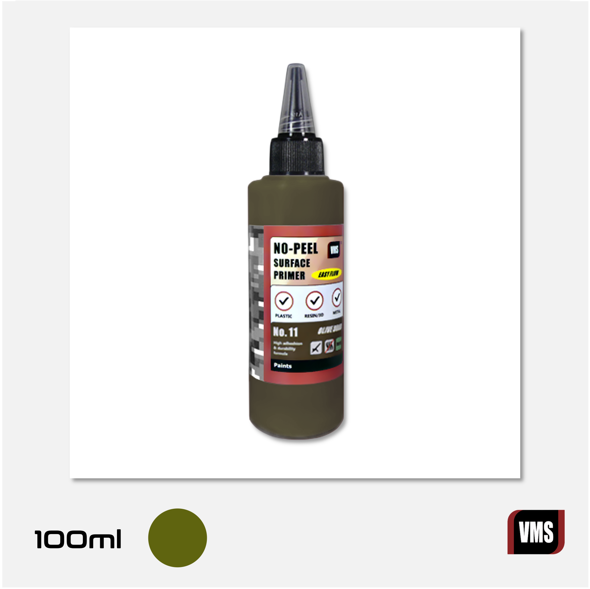 No-Peel Primer N°11 - Olive Drab