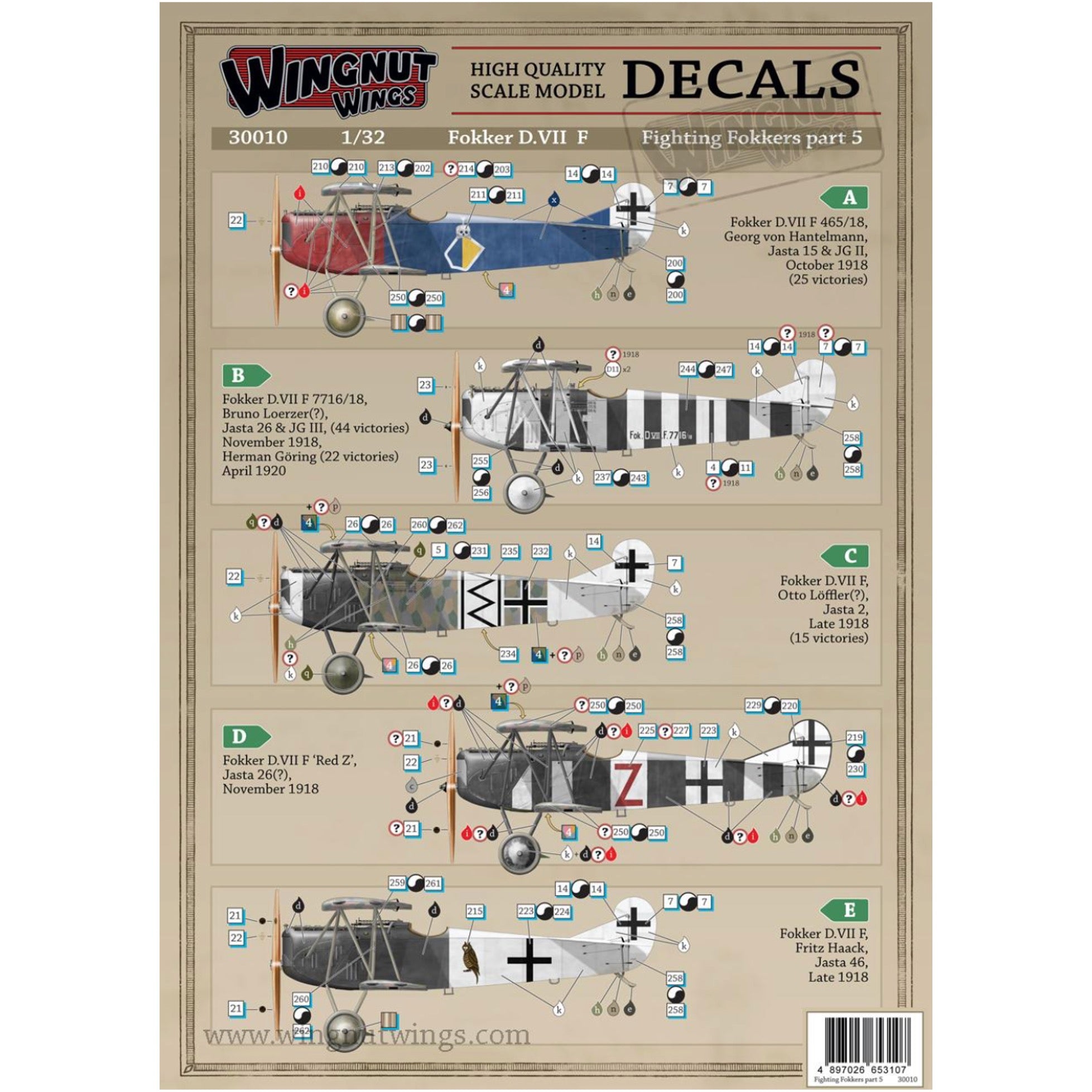 1/32 Fokker DVII F - Fighting Fokkers Part 5