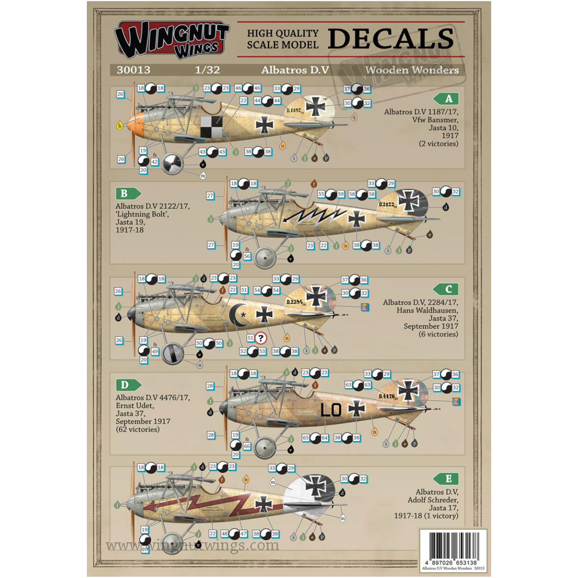 1/32 Albatros D.V Wooden Wonders