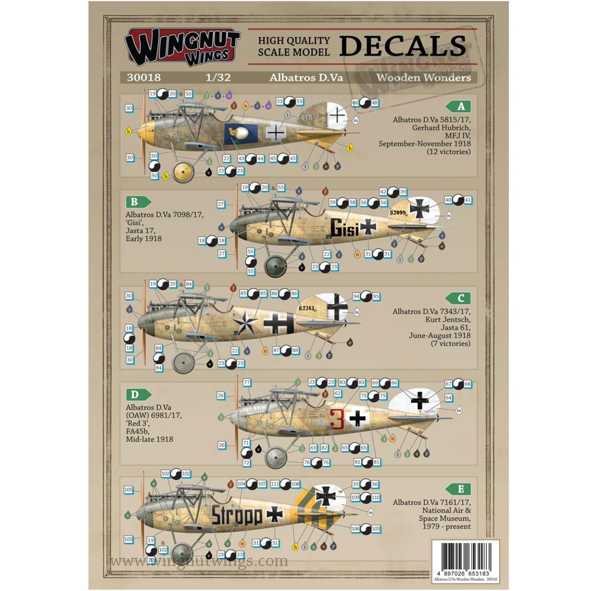 1/32 Albatros D.Va Wooden Wonders