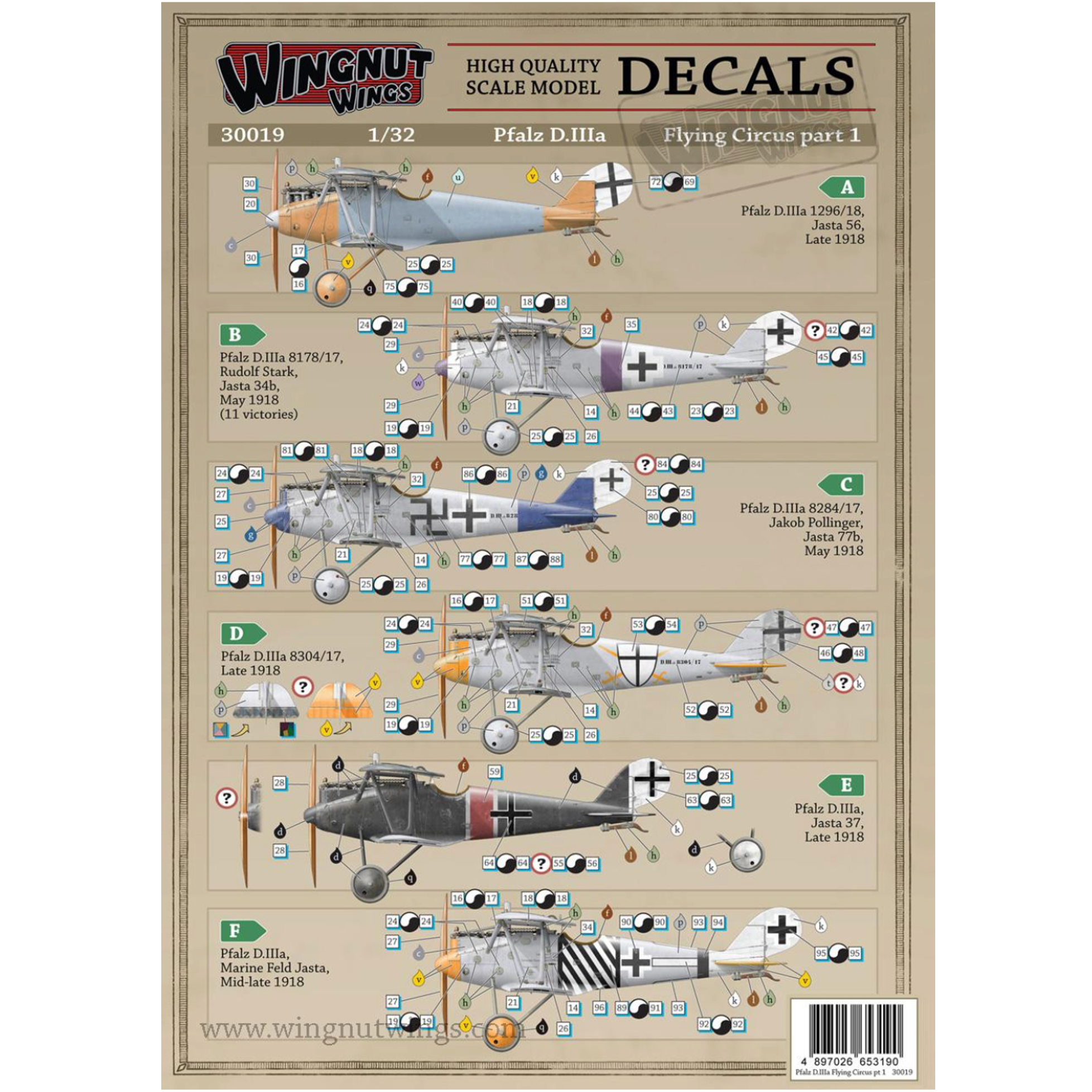 1/32 Pfalz D.IIIa Flying Circus 1