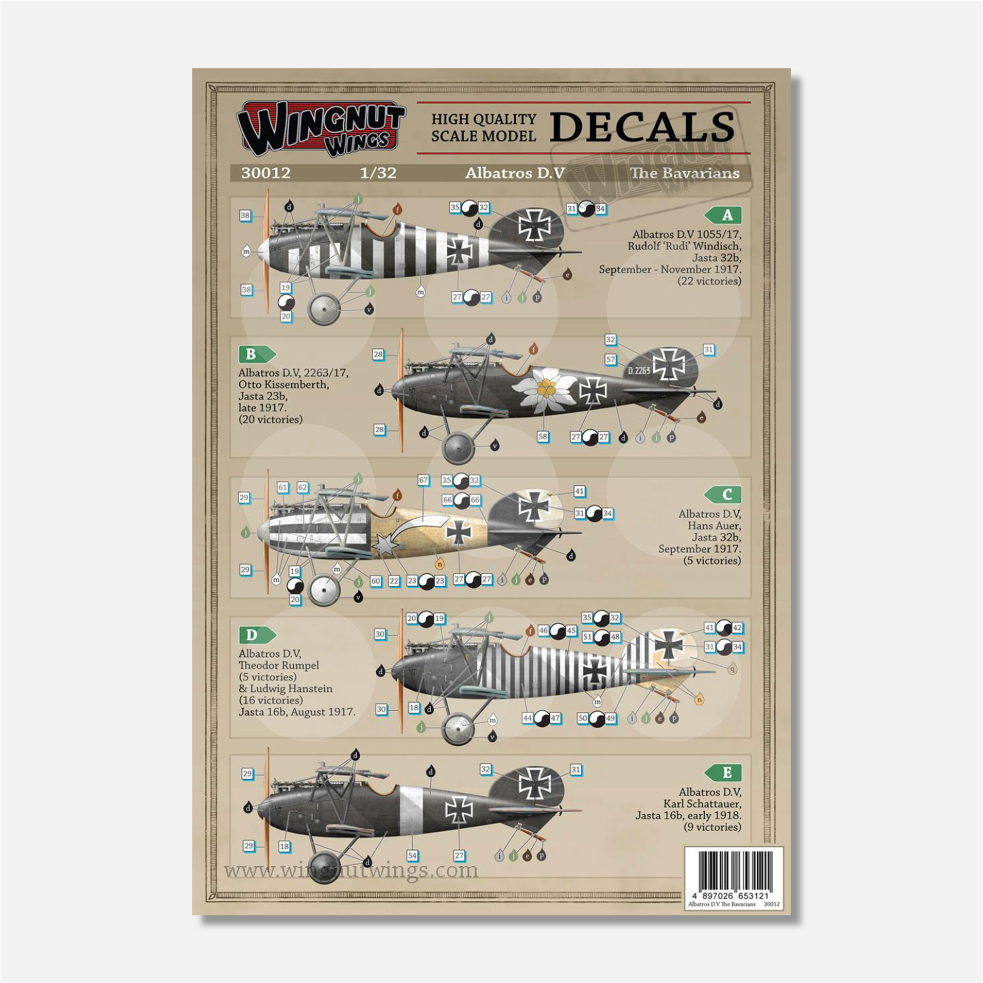 1/32 Albatros D.V The Bavarians