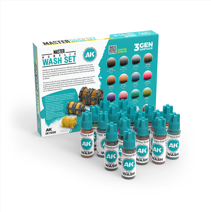 AK Interactive - Effects - Acrylic Washes