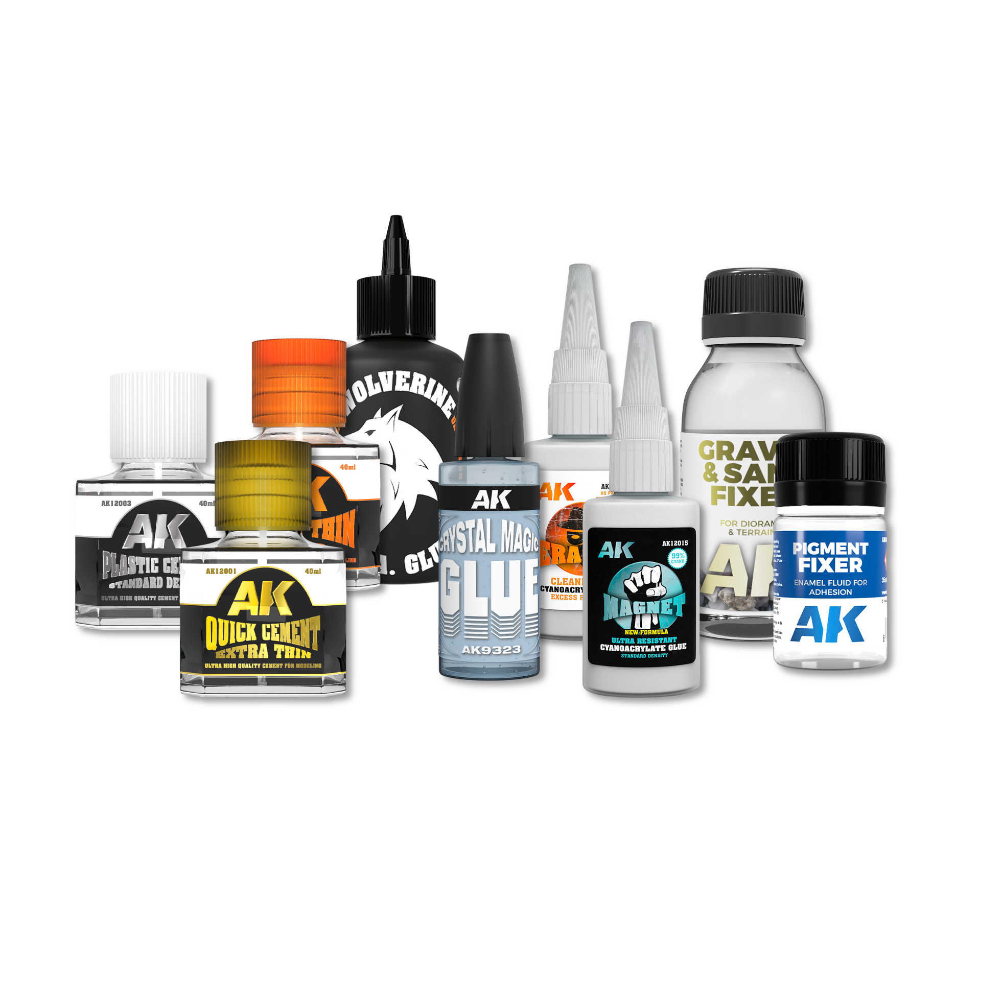 AK Interactive - Auxiliary - Glues & Fixers
